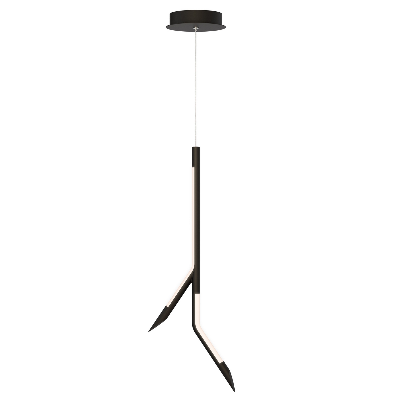 ET2 E25412-BK Scion LED 0.75 inch Black Single Pendant Ceiling Light