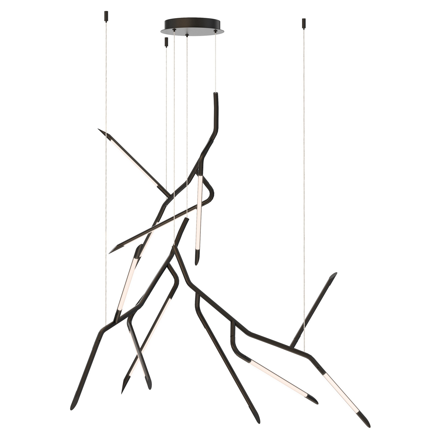 ET2 E25415-BK Scion LED 54 inch Black Multi-Light Pendant Ceiling Light