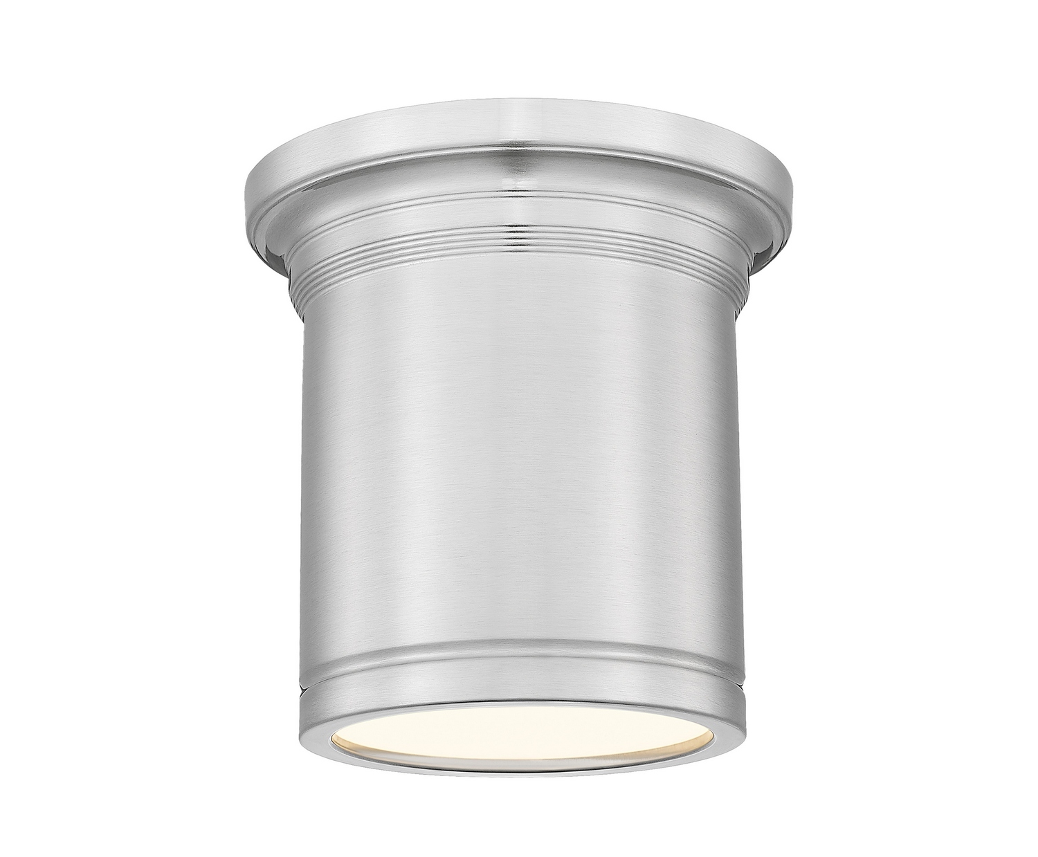 Photos - Chandelier / Lamp Bentley Z-Lite 1-Light LED Flush Mount in Brushed Nickel 7702F8-BN-LED