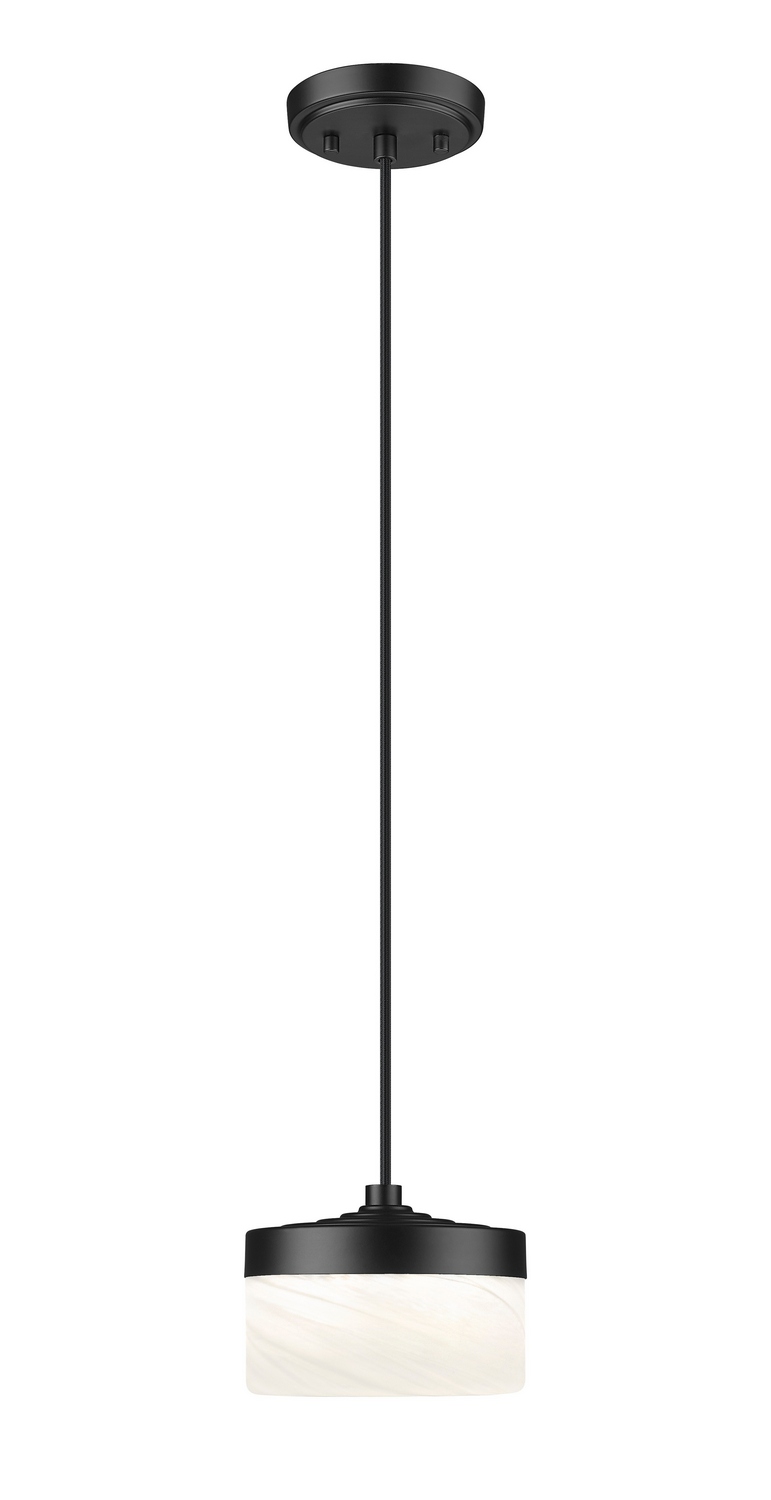 LED Pendant by Z-Lite - Renaud Collection, Matte Black Finish - 827P6-MB-LED