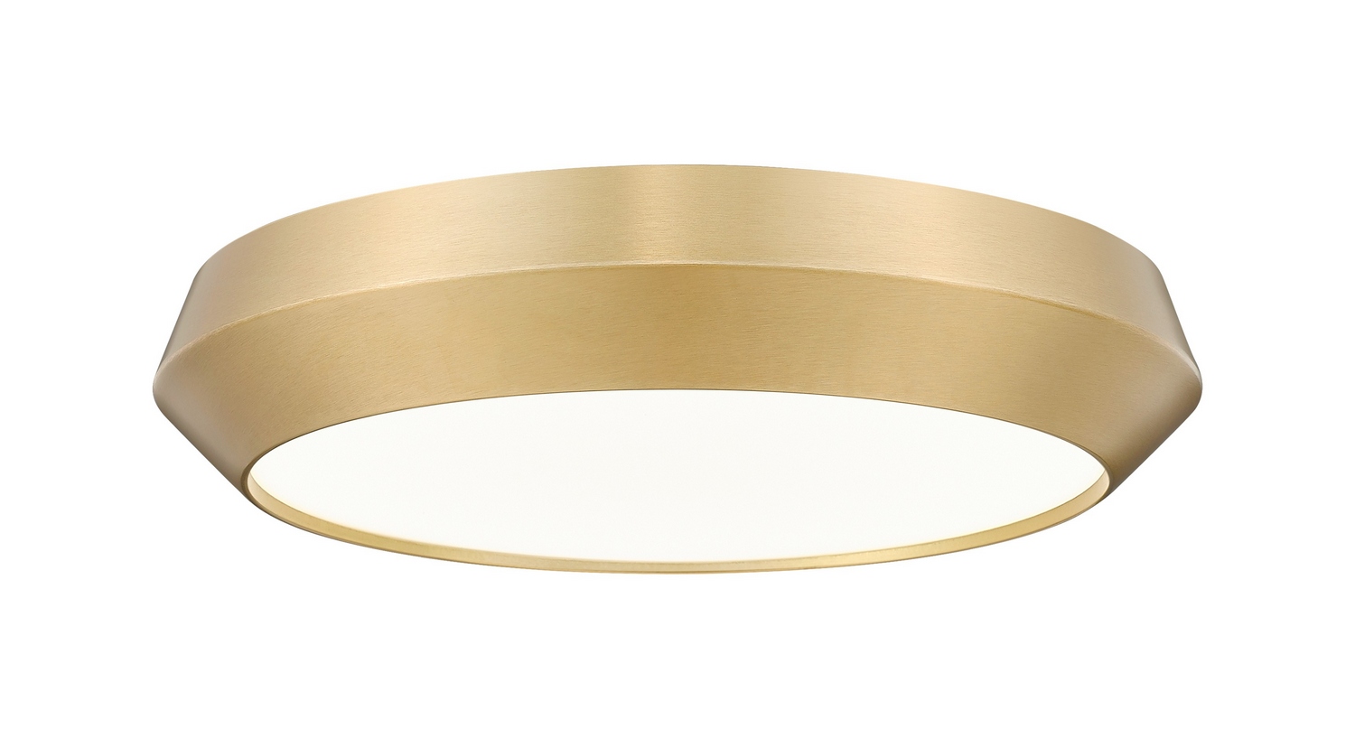 LED Flush Mount by Z-Lite - Quasars Collection, Modern Gold Finish - 7701F16-MGLD-LED