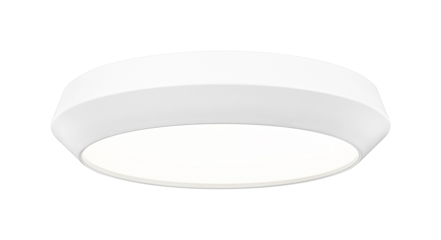 LED Flush Mount by Z-Lite - Quasars Collection, Matte White Finish - 7701F16-MW-LED