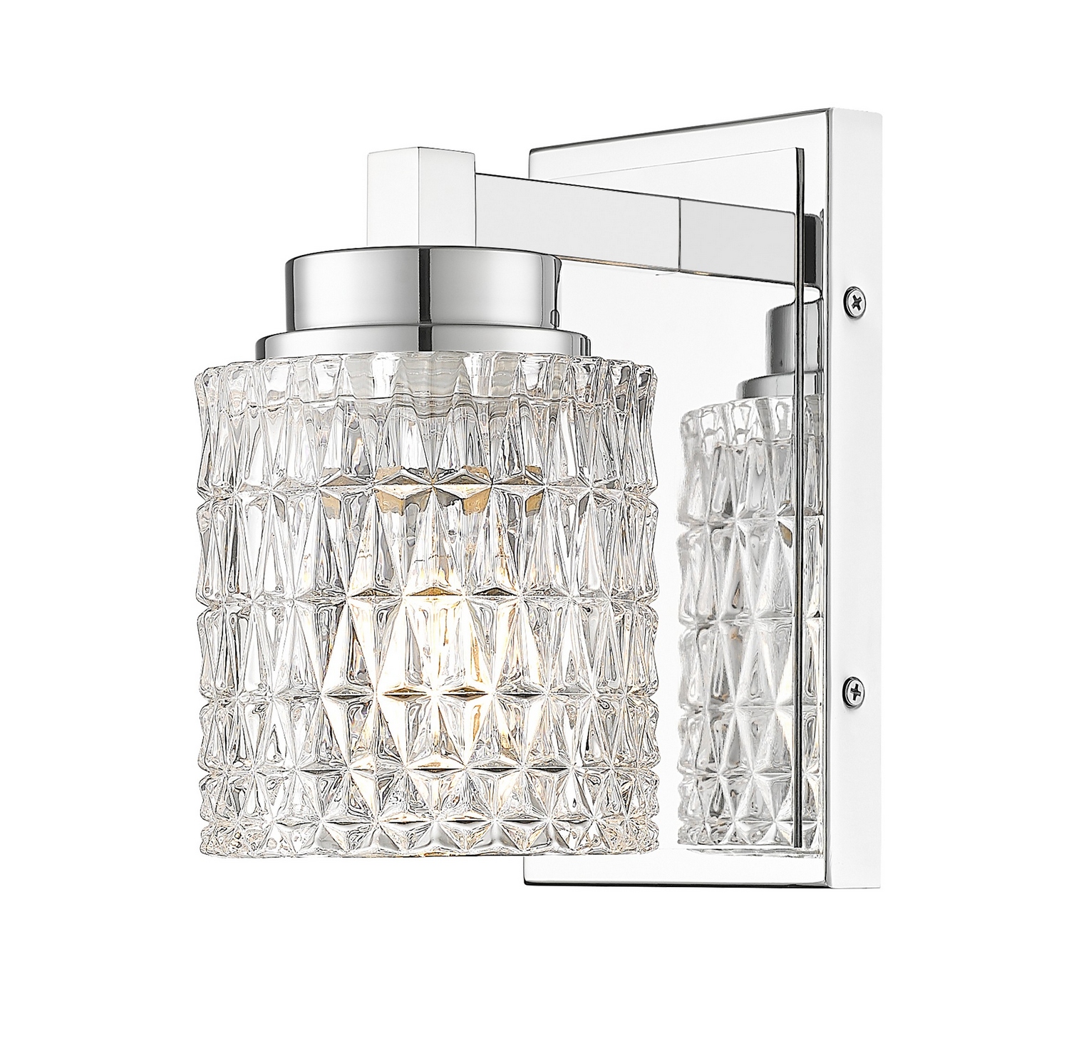 One Light Wall Sconce by Z-Lite - Jacqueline Collection, Chrome Finish - 6101-1S-CH