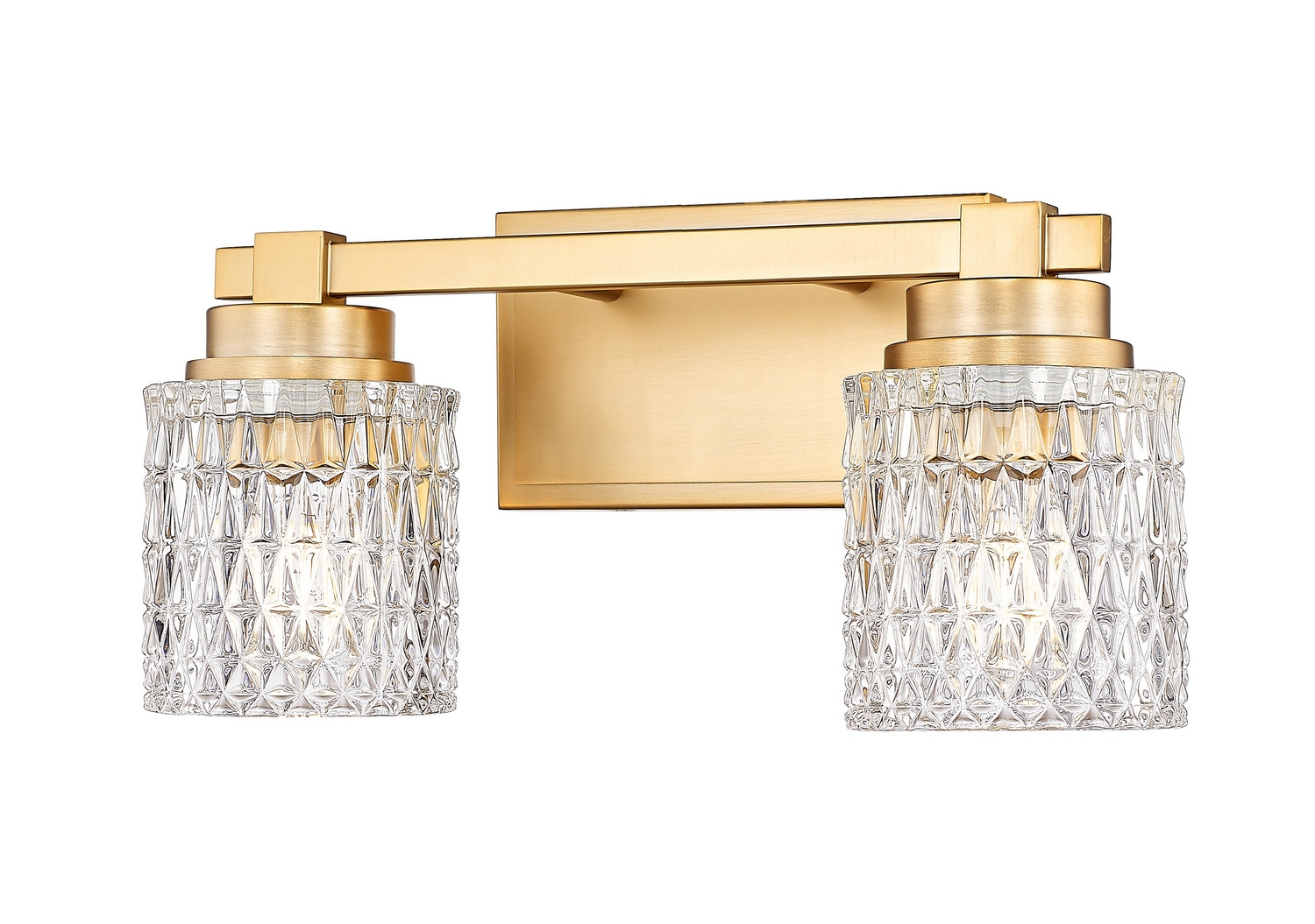Two Light Vanity by Z-Lite - Jacqueline Collection, Modern Gold Finish - 6101-2V-MGLD