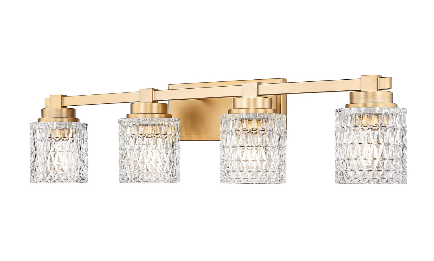 Four Light Vanity by Z-Lite - Jacqueline Collection, Modern Gold Finish - 6101-4V-MGLD