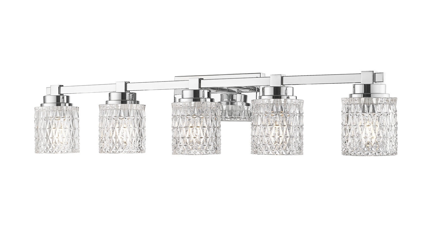 Five Light Vanity by Z-Lite - Jacqueline Collection, Chrome Finish - 6101-5V-CH
