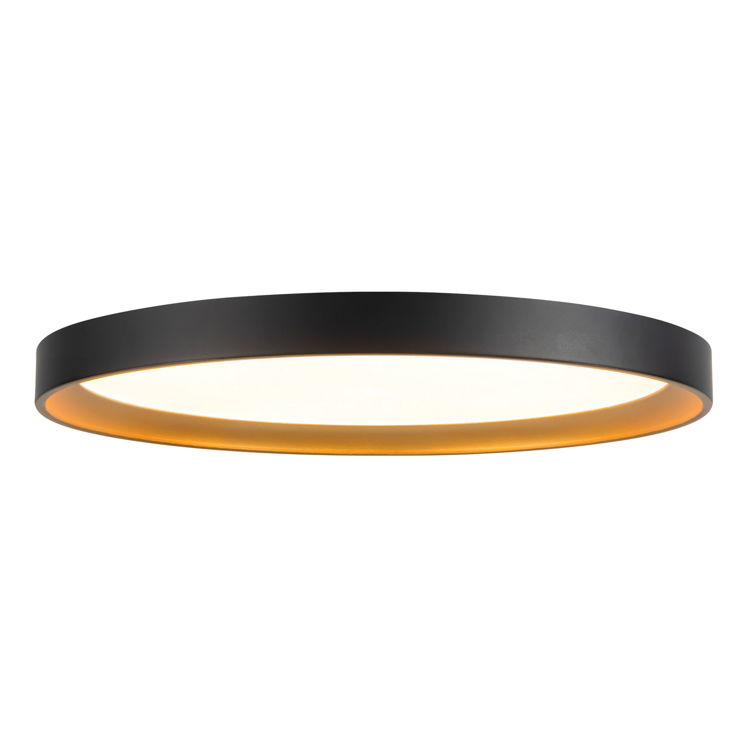 Black Gold LED Flush Mount from the Nix Collection