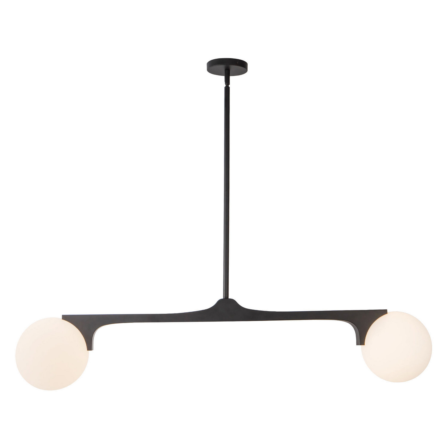 Two Light Linear Pendant by Kuzco Lighting - Briar Collection, Black Finish - LP11546-BK