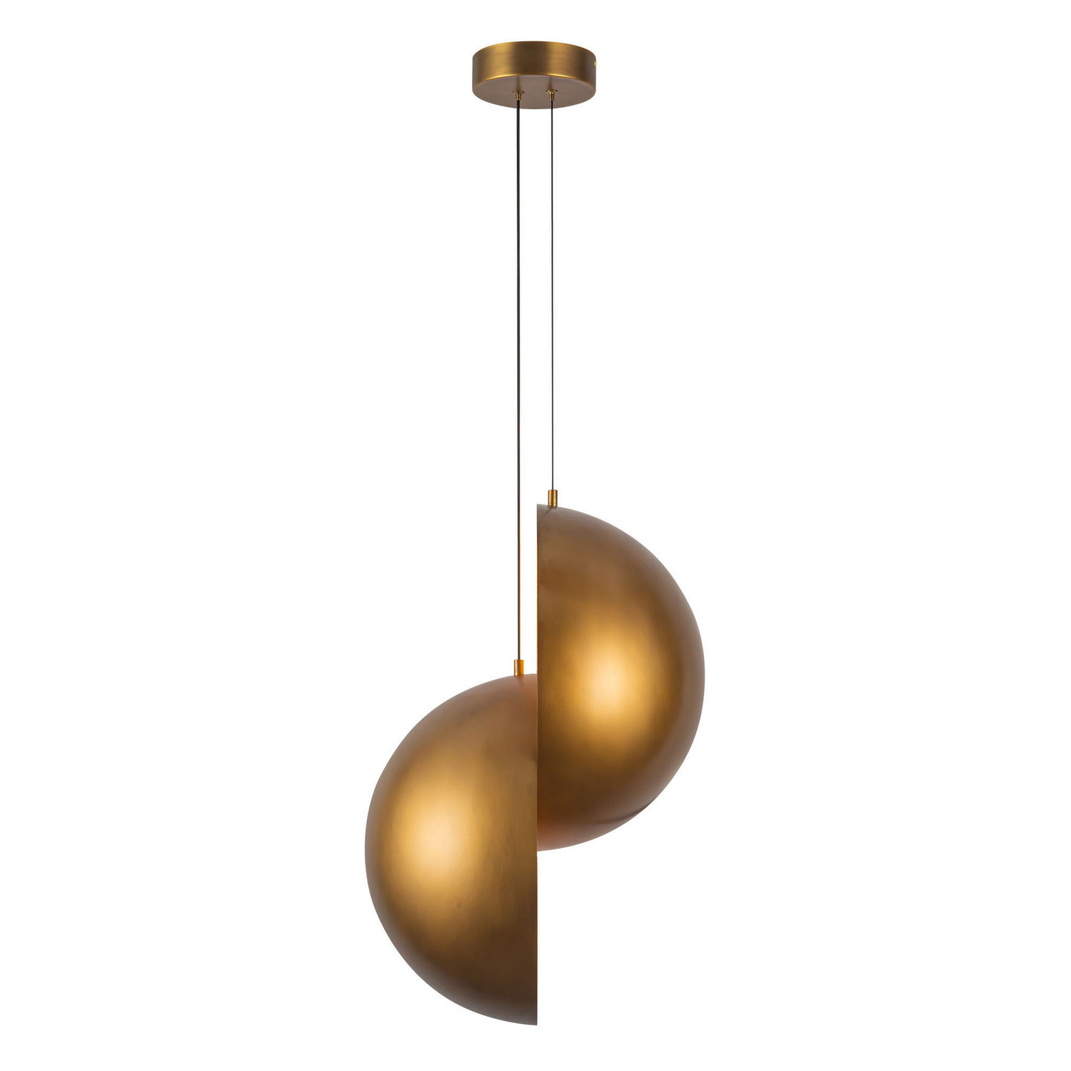 LED Pendant by Kuzco Lighting - Void Collection, Vintage Brass Finish - PD23224-VB
