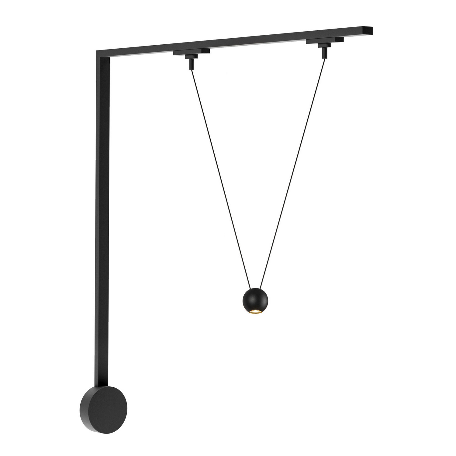 LED Wall Kit by Kuzco Lighting - Faria Double Collection, Black Finish - TR1W-P27203-BK