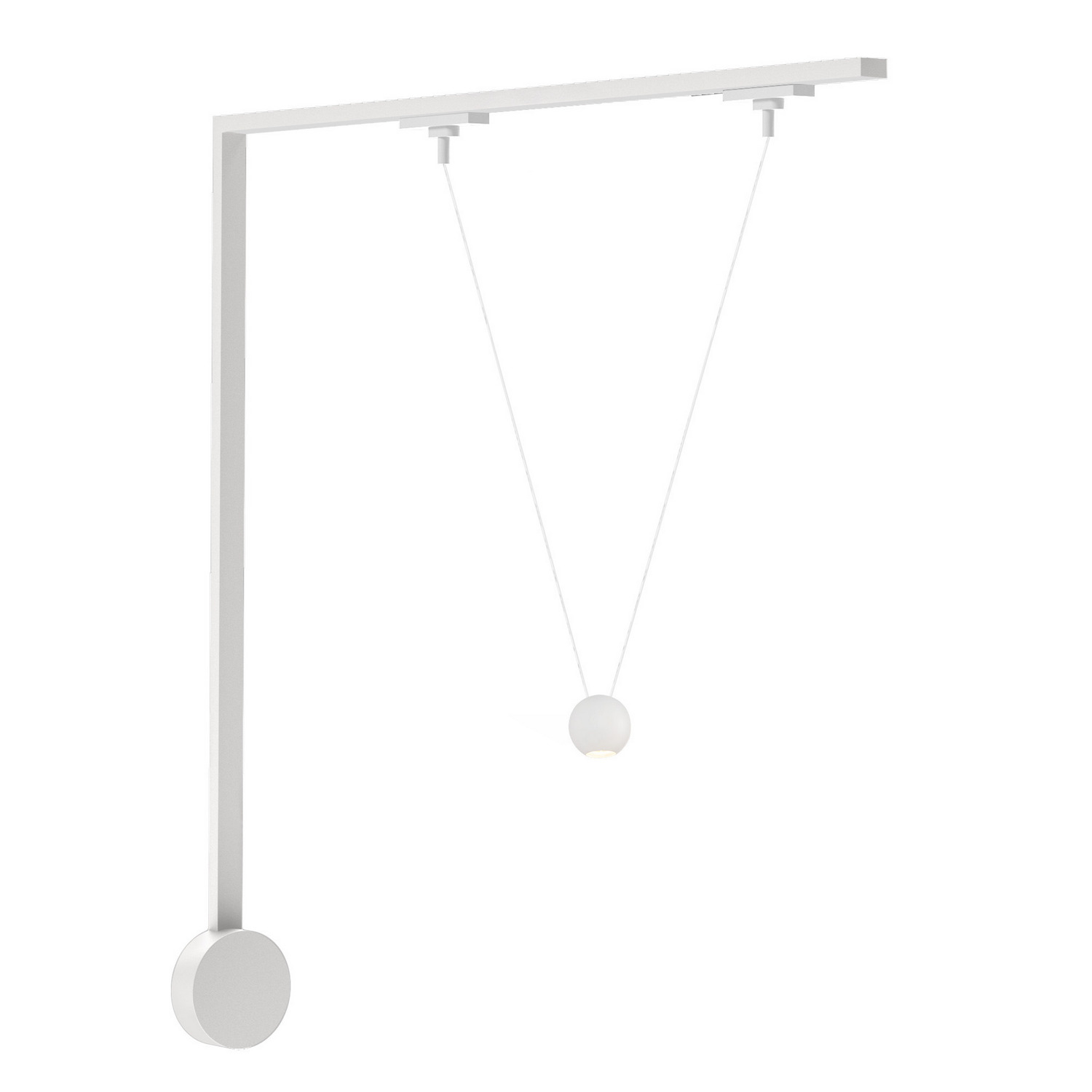 LED Wall Kit by Kuzco Lighting - Faria Double Collection, White Finish - TR1W-P27203-WH