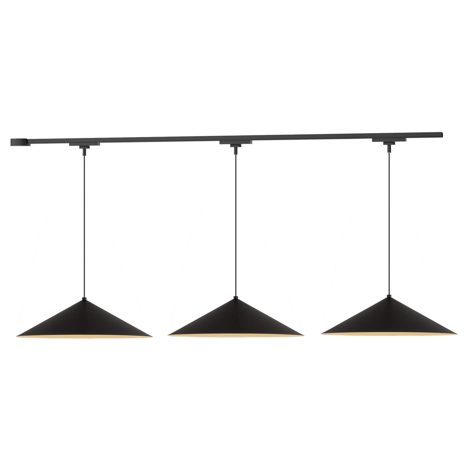 LED Ceiling Kit by Kuzco Lighting - Luiz Collection, Black Finish - TR3L-P73915-BK