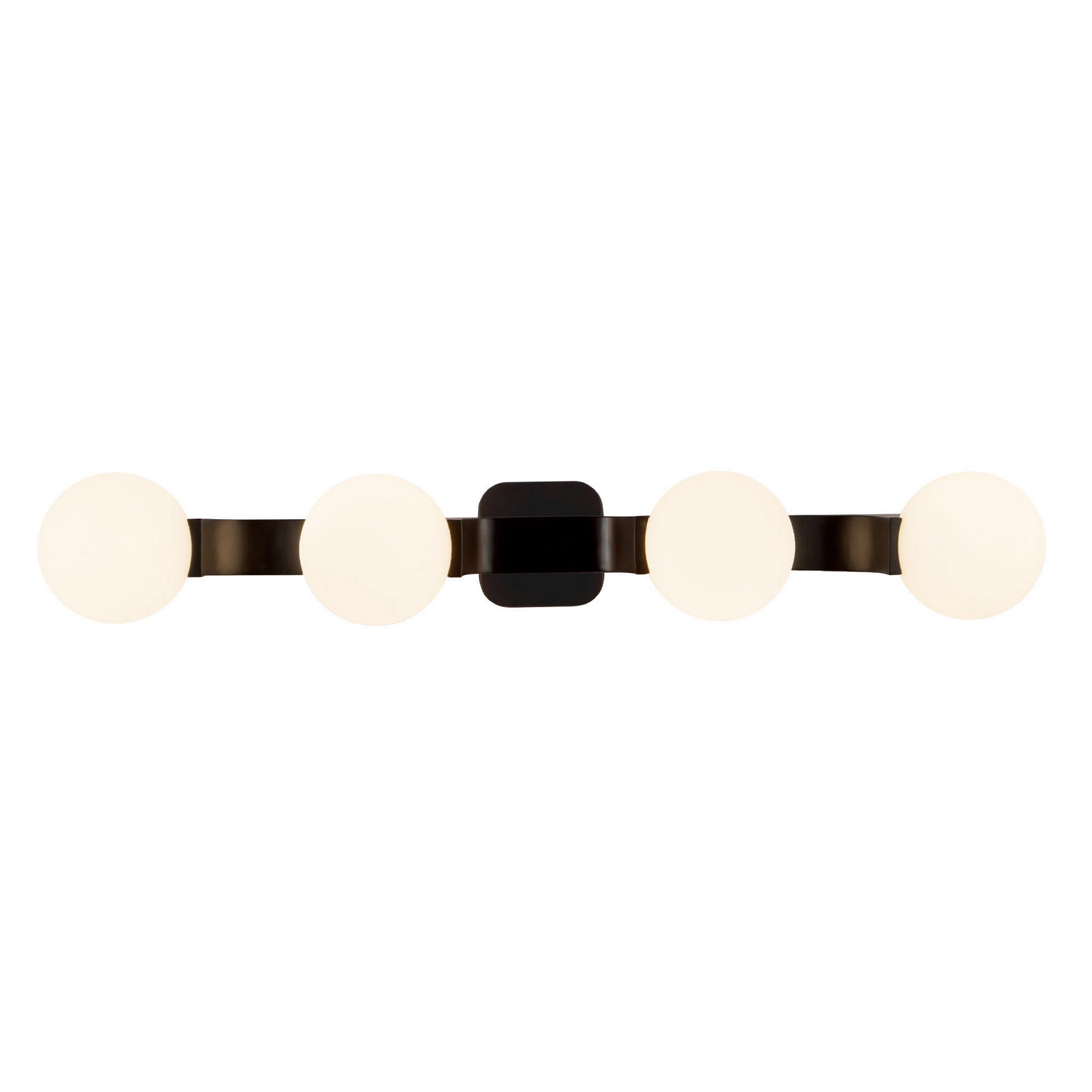 Four Light Bathroom Vanity by Kuzco Lighting - Briar Collection, Black Finish - VL11534-BK