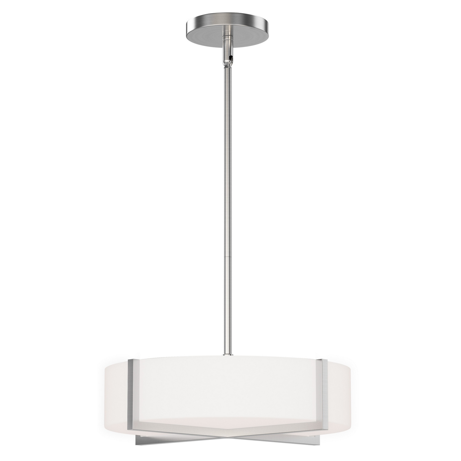 Maxim Lighting 57945WTSN Dexter LED 13 inch Satin Nickel Single Pendant Ceiling Light