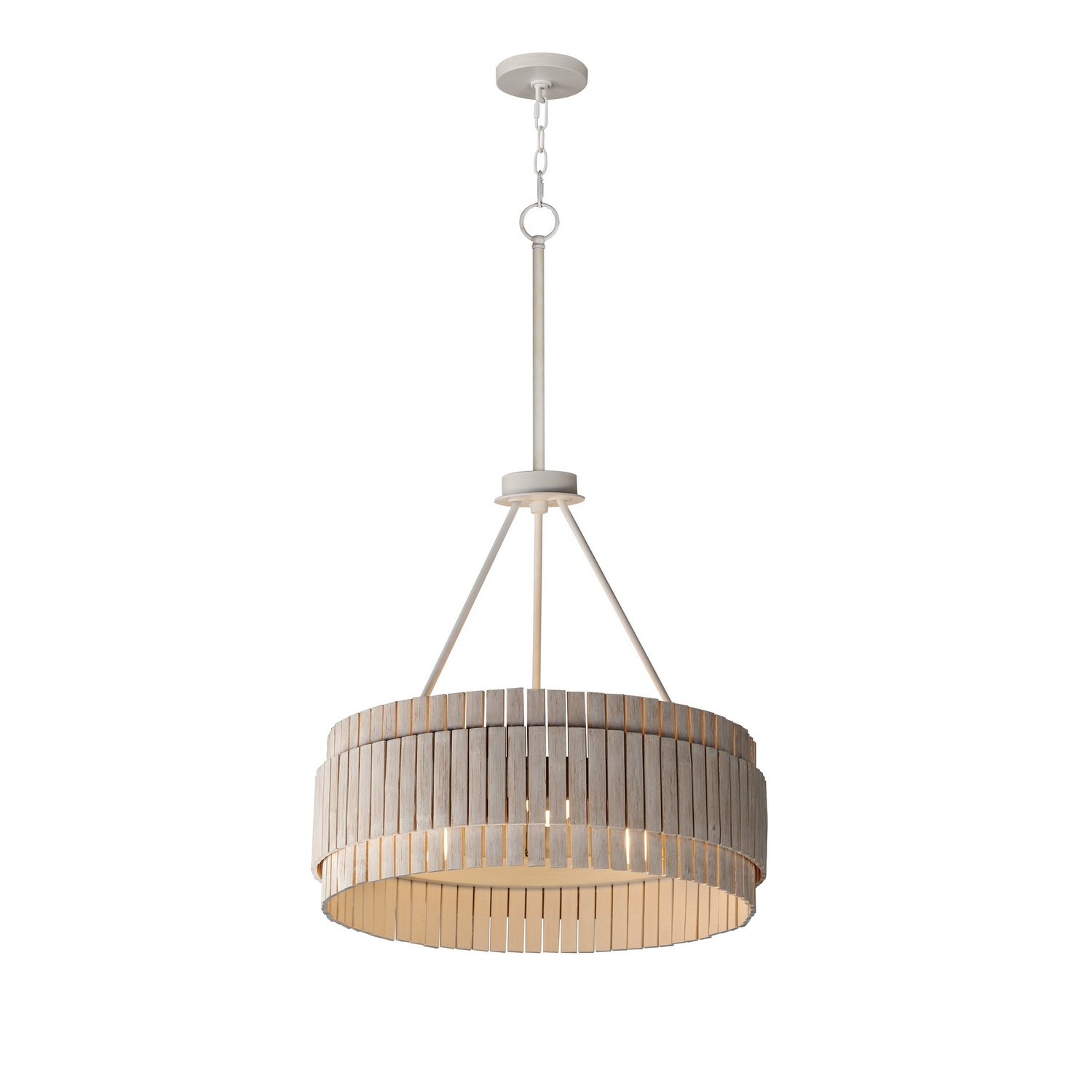 Maxim Lighting 14453WWTEC Satori 3 Light 24 inch Ecru Flush Mount Ceiling Light