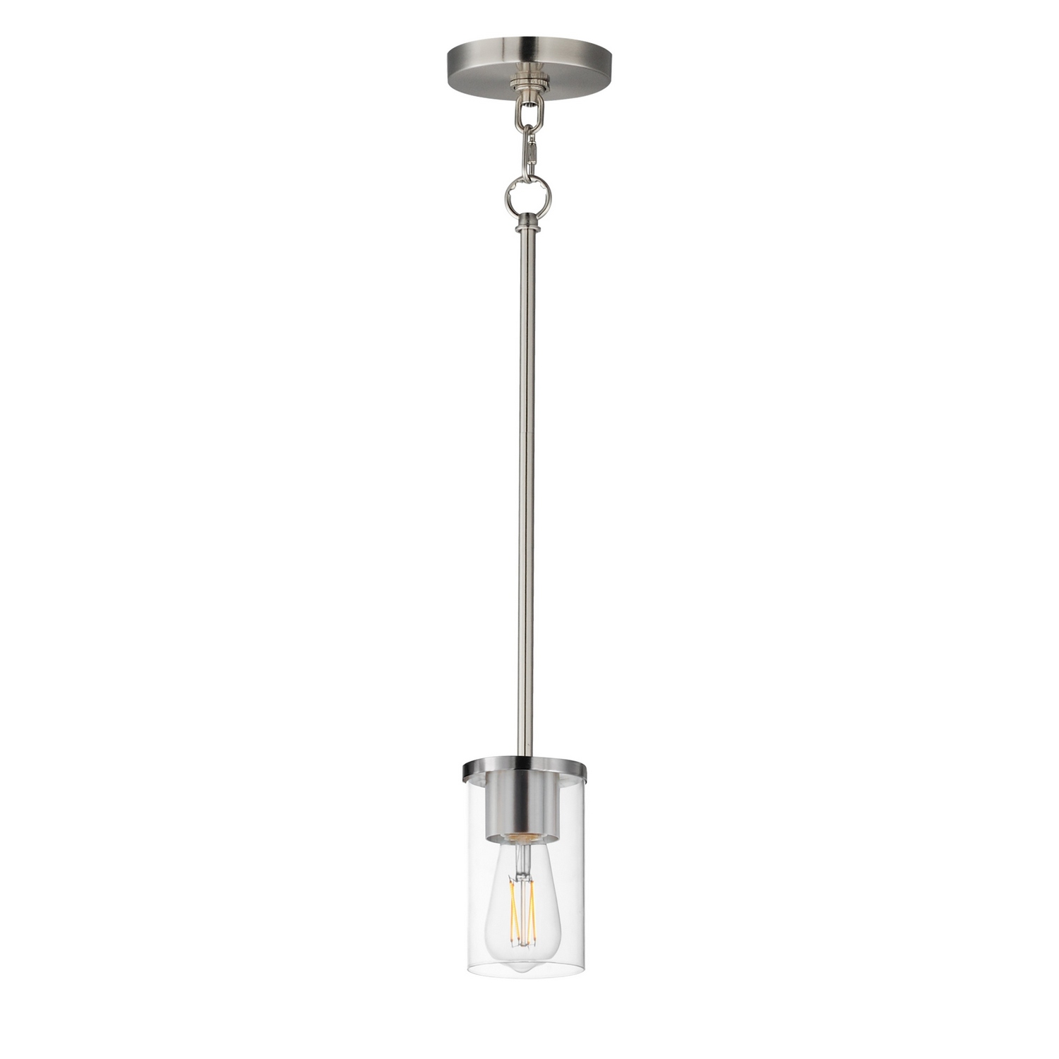 Satin Nickel Pendant from the Lateral Collection