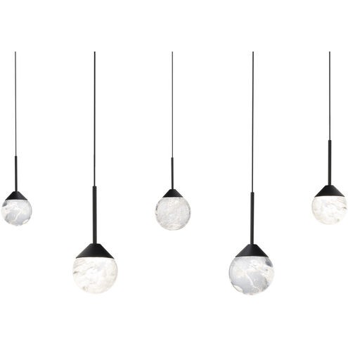 Photos - Chandelier / Lamp Schonbek Black LED Pendant from the Quest Collection BPD40205L-BK