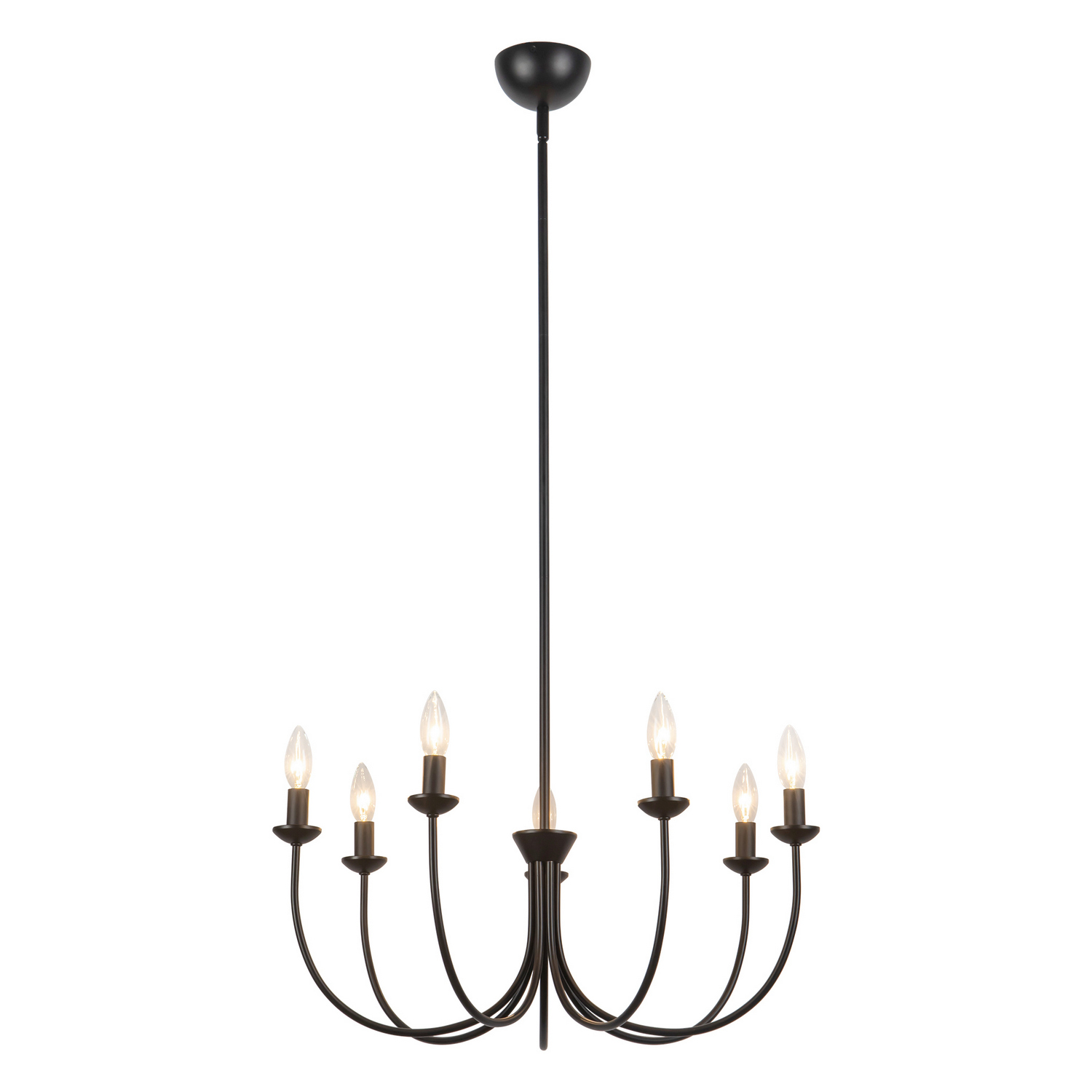 Photos - Chandelier / Lamp Ember Alora Matte Black Chandelier from the  Collection CH419726MB 
