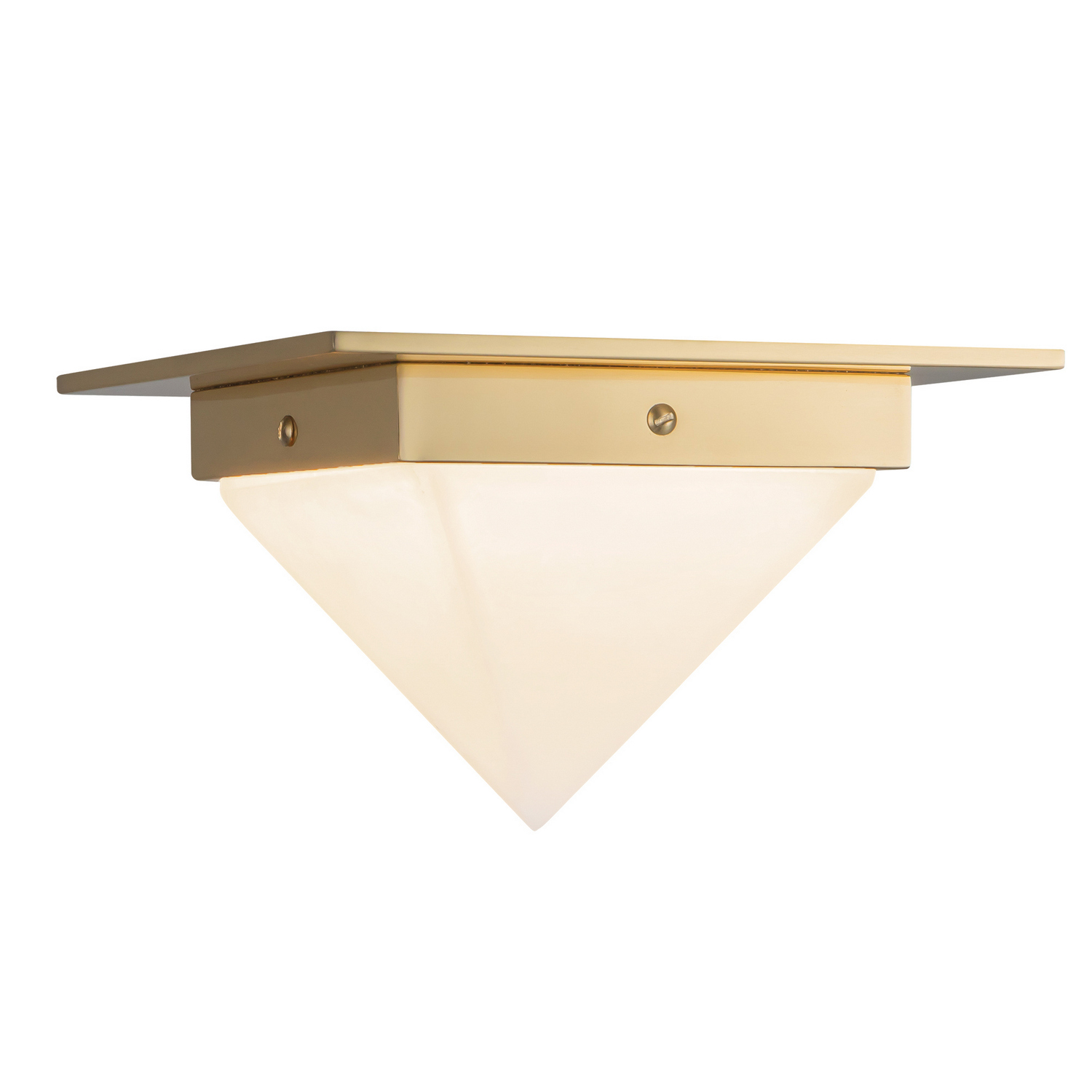 Photos - Chandelier / Lamp Wide Alora Patina Brass Alabaster Flush Mount from the Mineral Collection FM345084PTBAR