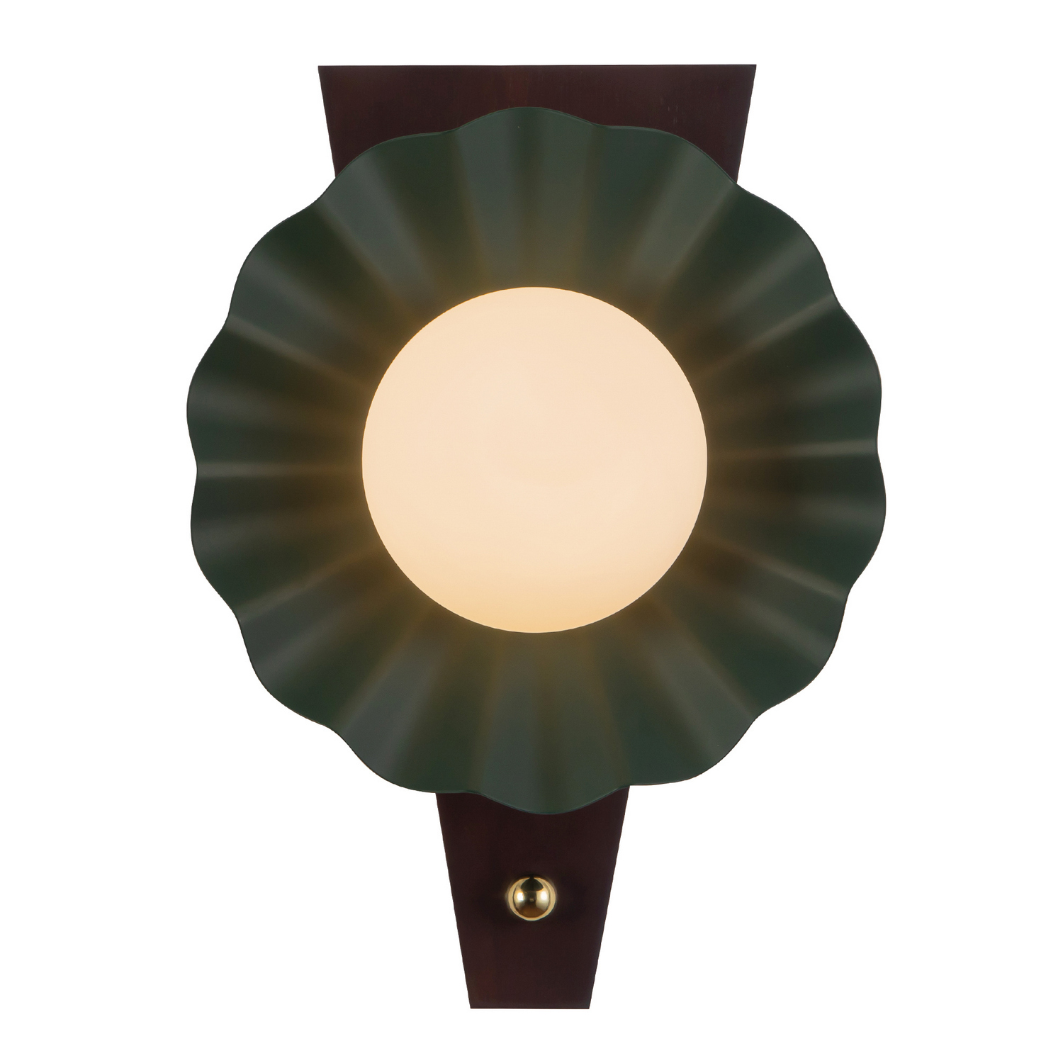 Alora WS354012PGN Furrow 1 Light 12 inch Pine Green Wall Sconce Wall Light