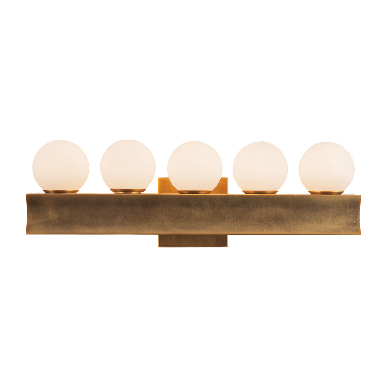 Photos - Chandelier / Lamp Sinclair Alora Vintage Brass LED Bathroom Vanity Light from the Collection WV364521VB
