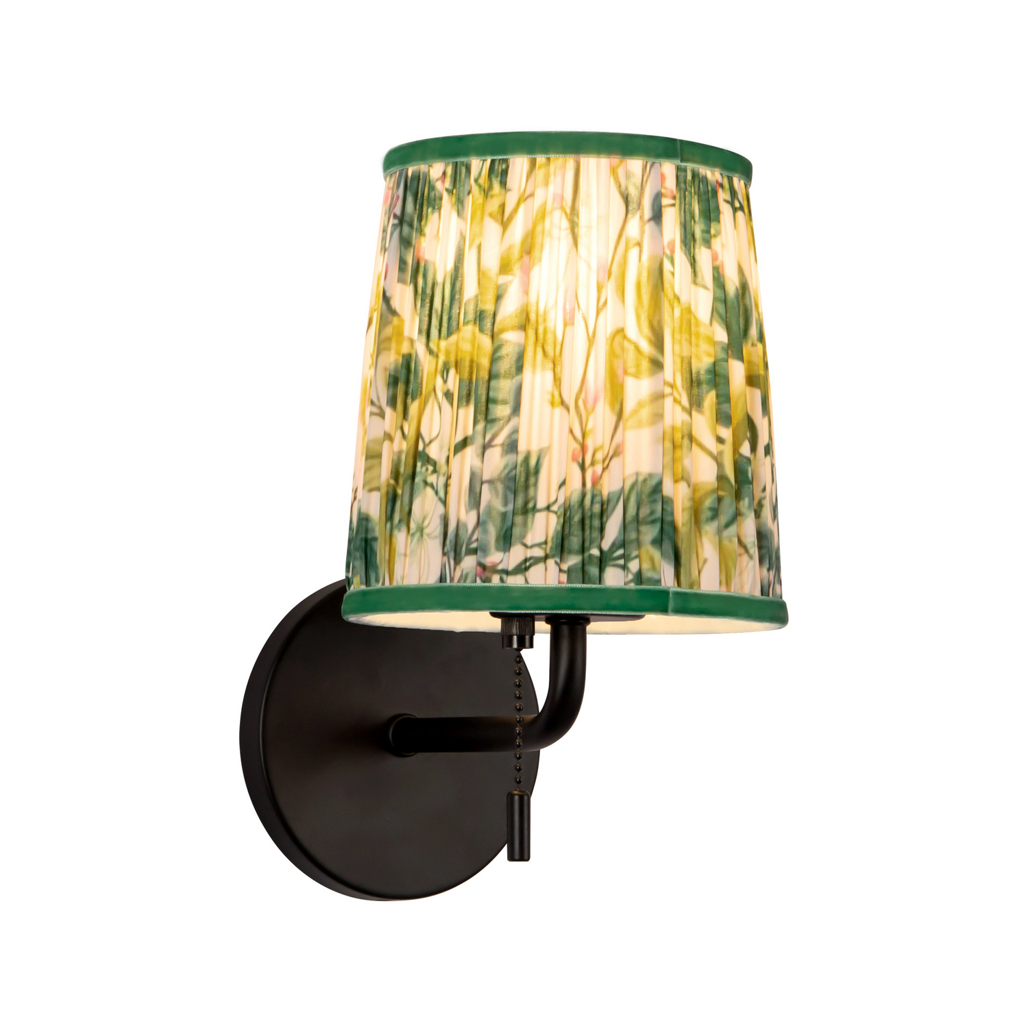 Photos - Chandelier / Lamp Scout Alora Matte Black Green Linen Bathroom Vanity Light from the  Collection WV675106MBGL 
