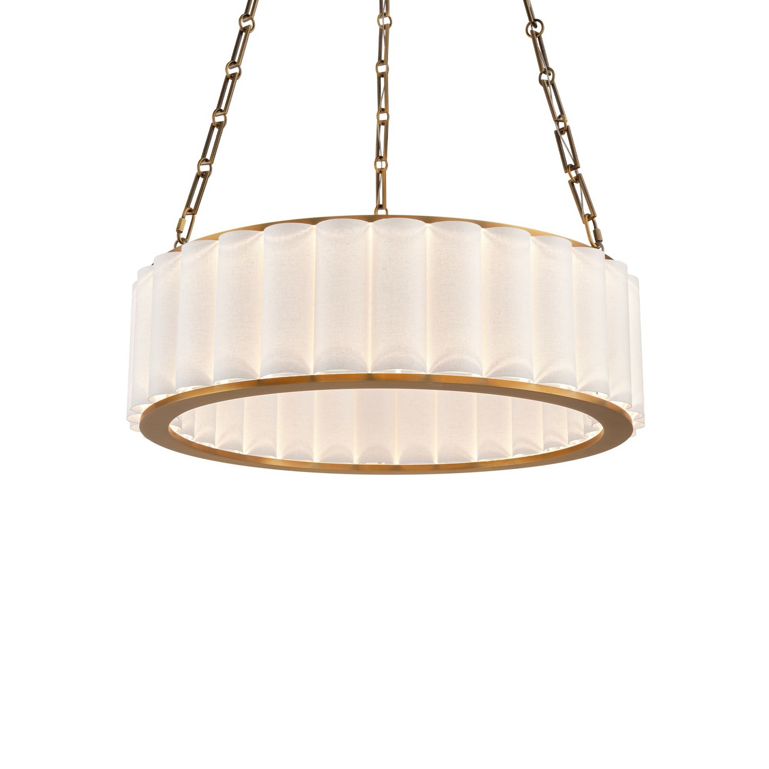 LED Pendant by Modern Forms - Poplin Collection, Aged Brass Finish - PD214627-TWA-AB