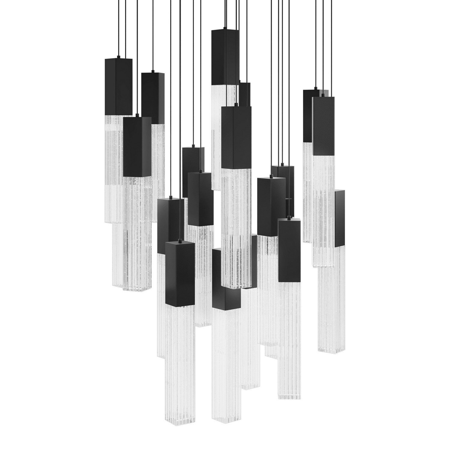 LED Pendant by Modern Forms - Cinema Collection, Black Finish - PD-30821R-BK