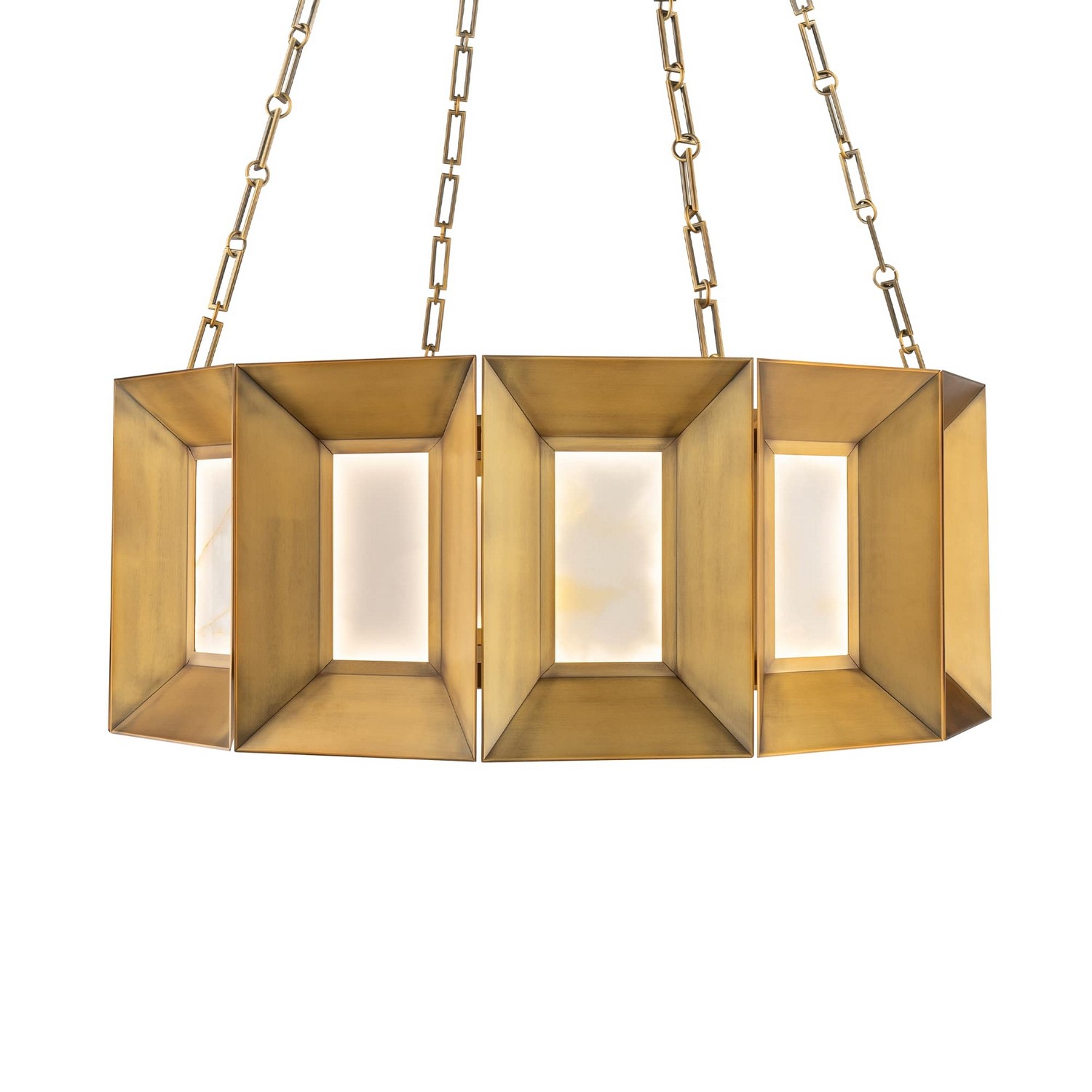 Photos - Chandelier / Lamp Modern Forms Aged Brass LED Pendant Chandelier from the Austen Collection PD604636-AB