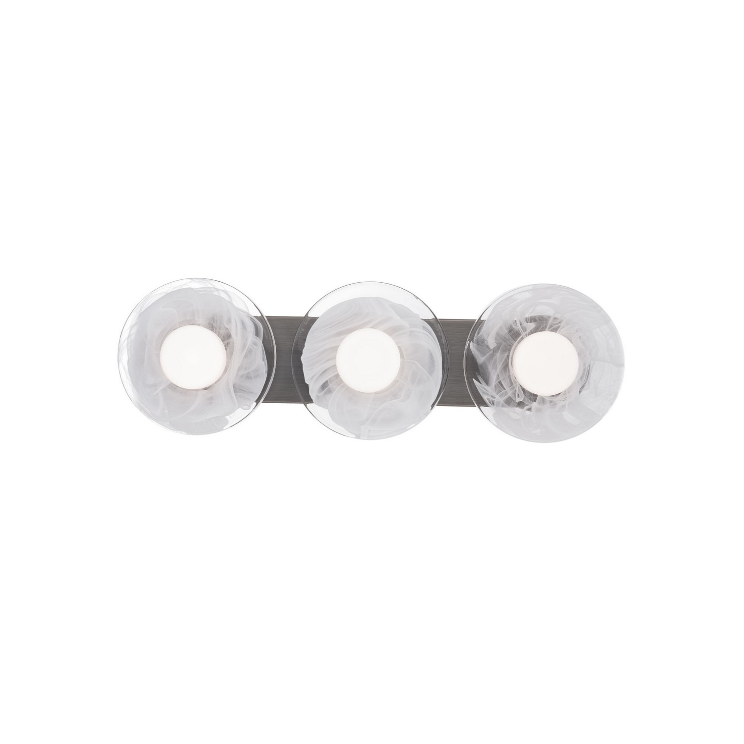 Photos - Chandelier / Lamp Modern Forms Brushed Nickel LED Bathroom Vanity Light from the Fresco Collection WS-66525-BN 