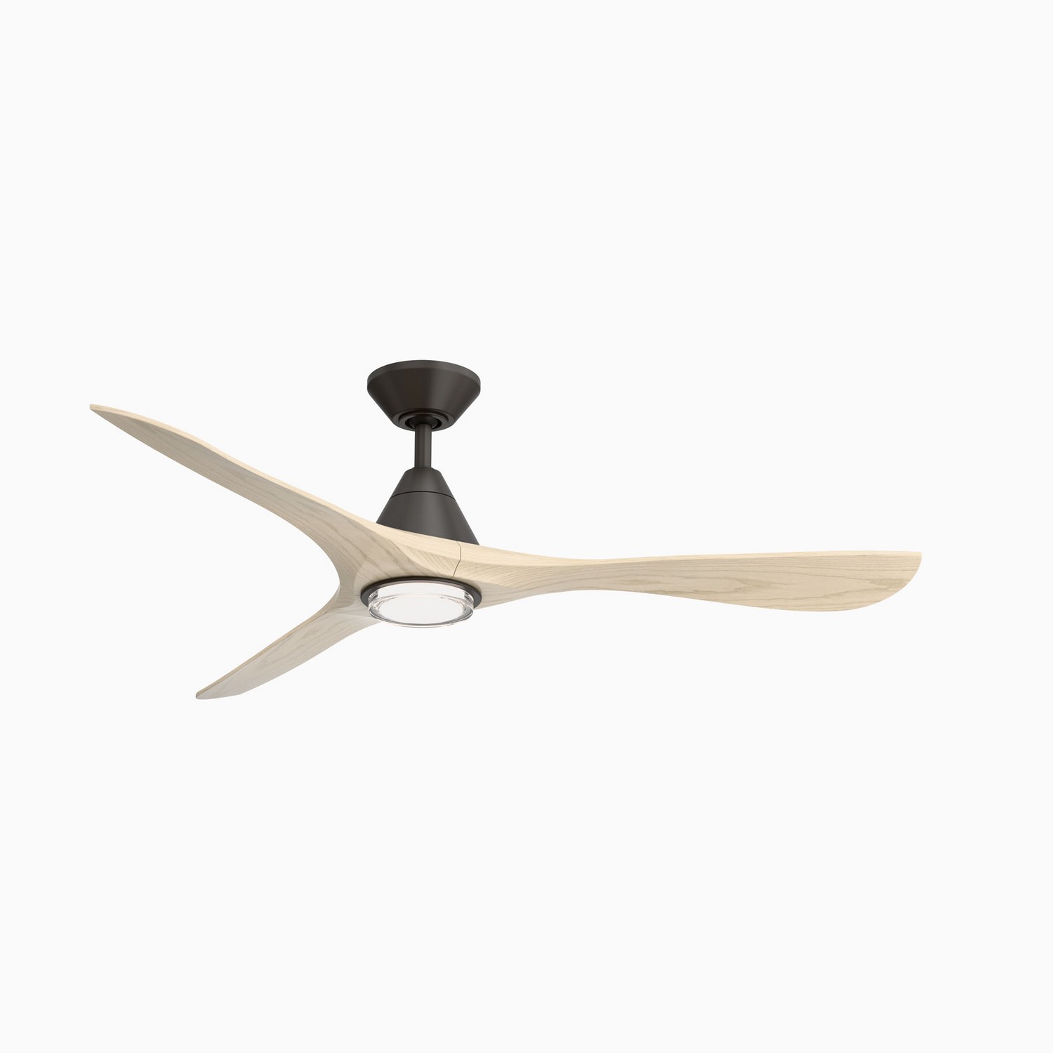 Photos - Chandelier / Lamp Modern Forms Bronze White Oak 60" Ceiling Fan from the Carve Collection FR-D2504-60L-BZ/WO