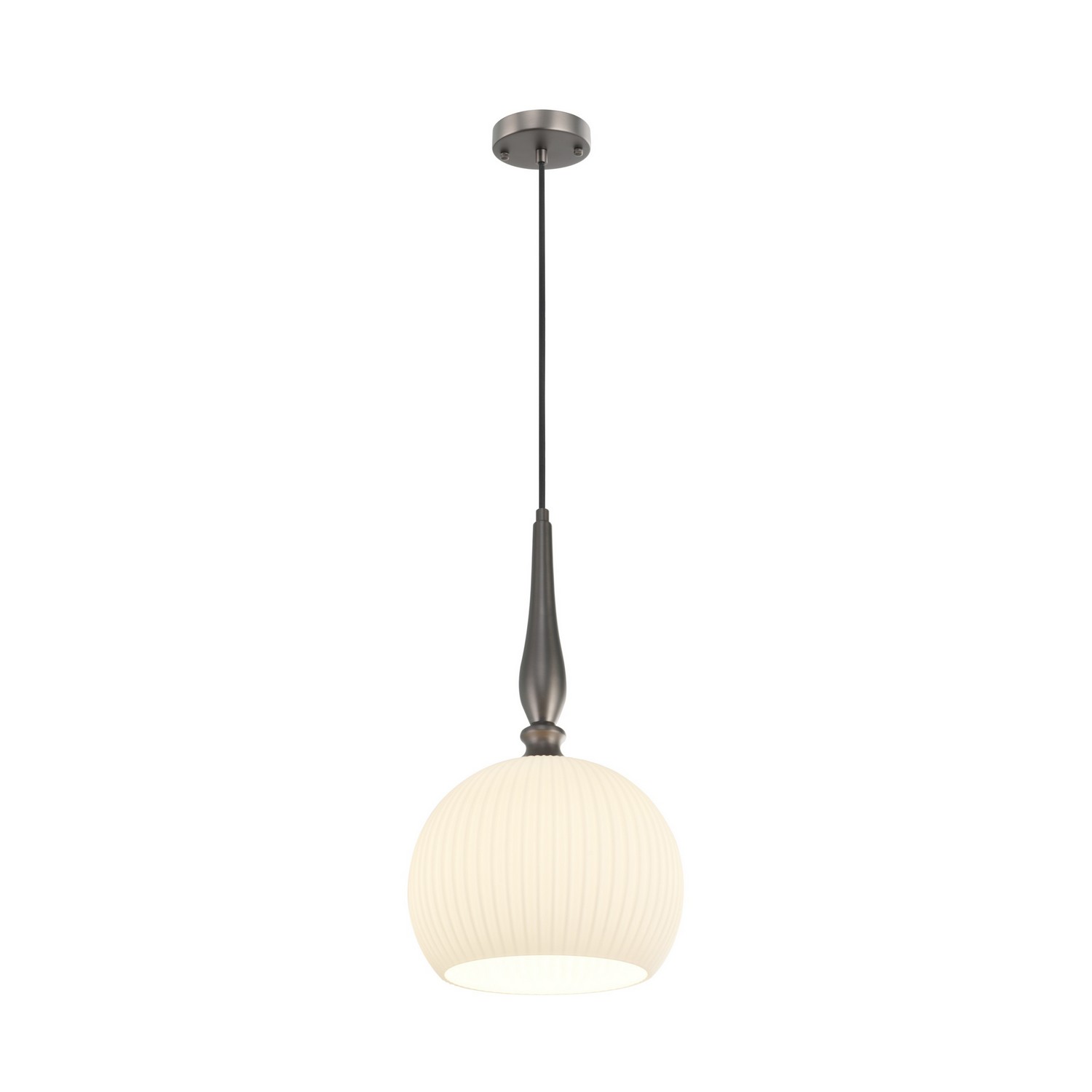 Artcraft AC12111GR Kate 1 Light 13.8 inch Graphite Pendant Ceiling Light