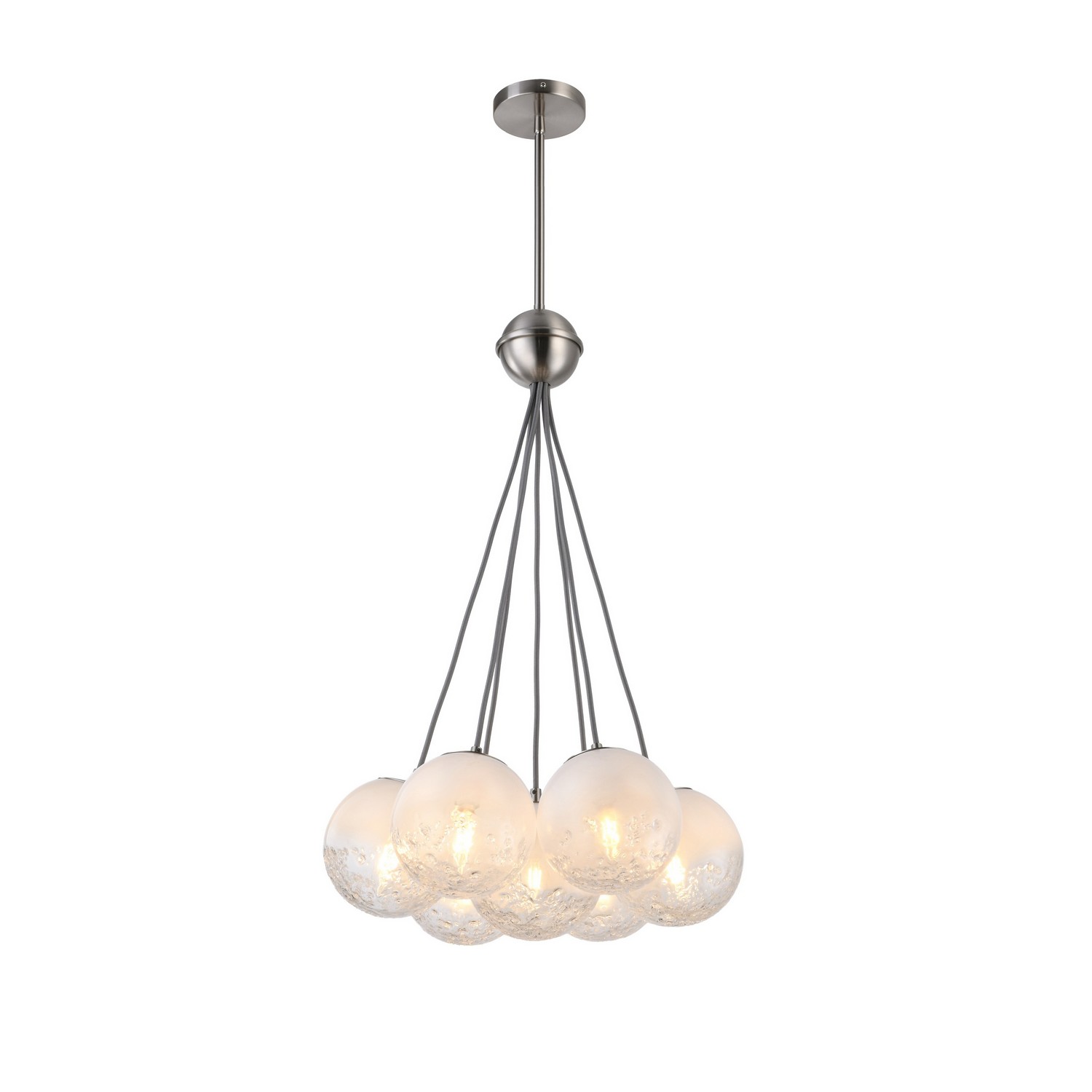 Photos - Chandelier / Lamp ArtCraft Lighting Satin Nickel Lantern from the Moonlight Collection AC12247SN