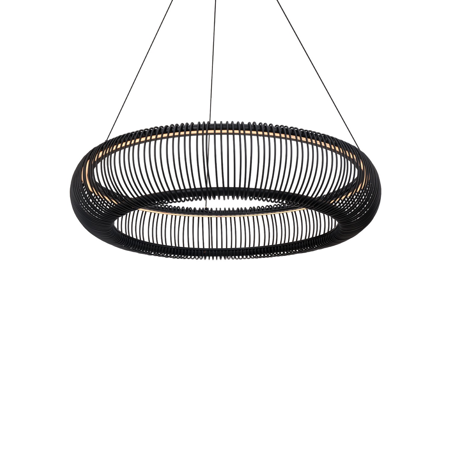 Black LED Pendant from the Lute Collection