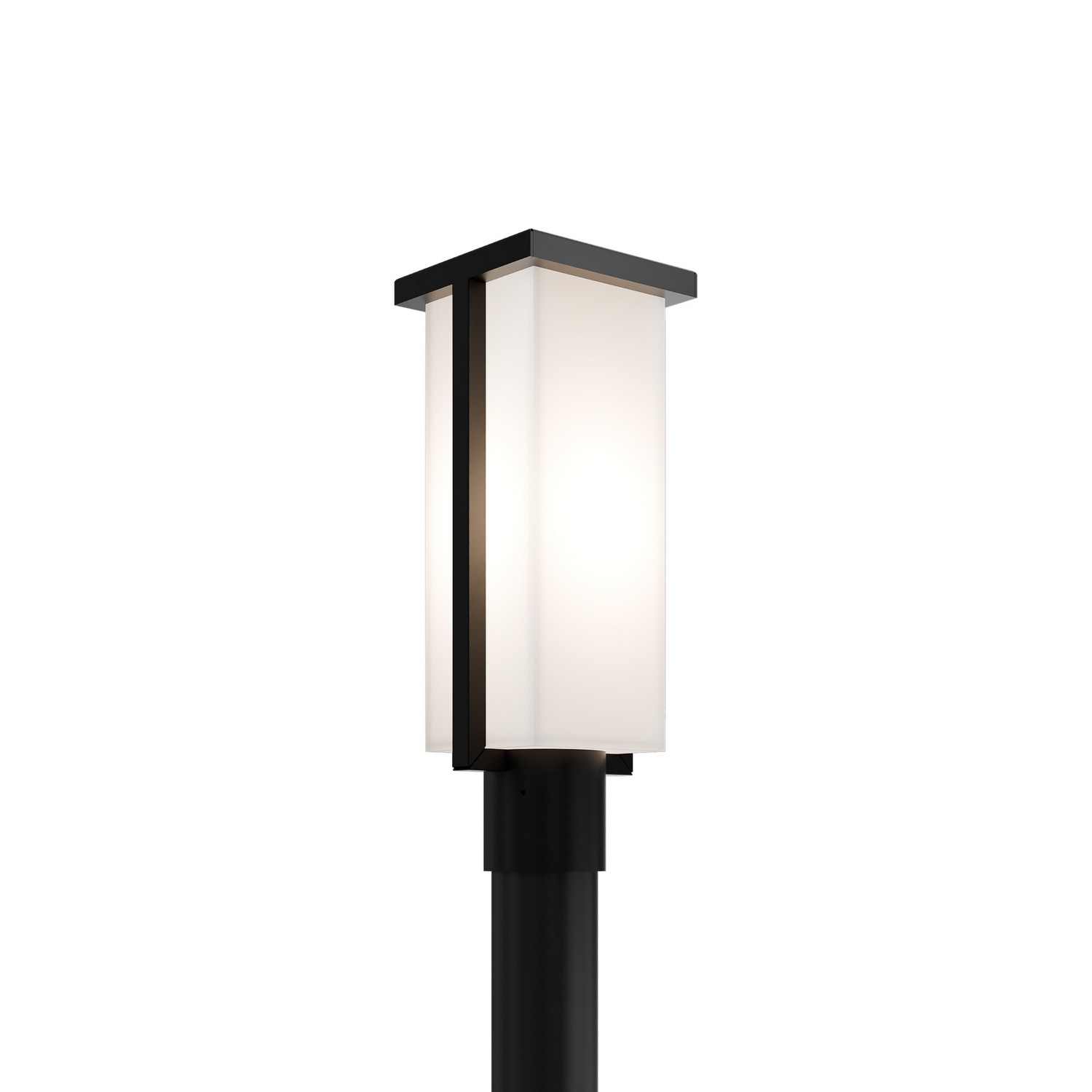Photos - Chandelier / Lamp Modern Forms Black LED Outdoor Post Mount from the Ledge Collection PM-W1417-35-BK 