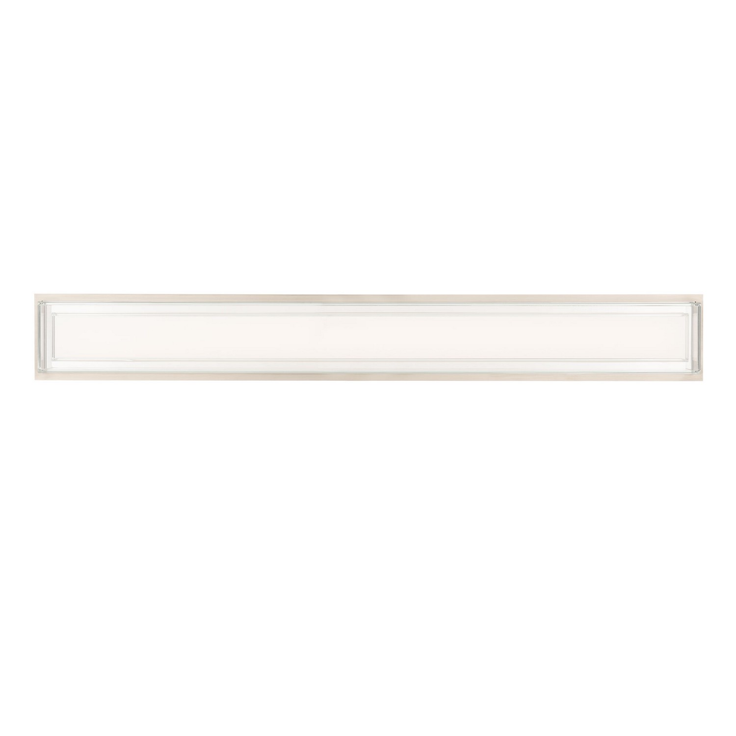 Photos - Chandelier / Lamp Modern Forms Brushed Nickel LED Bathroom Vanity Light from the Ice Bar Collection WS-16538-35-BN 