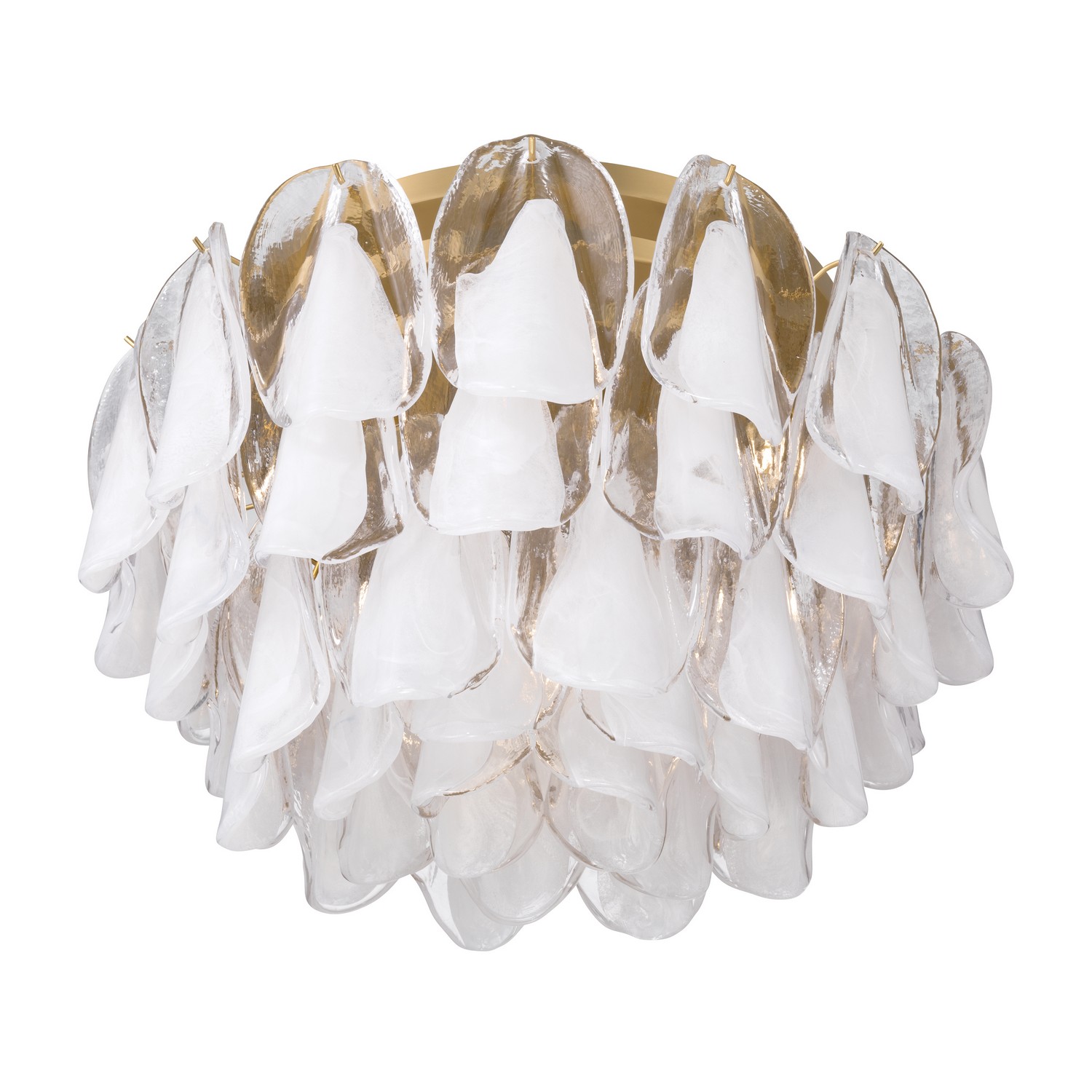 Photos - Chandelier / Lamp Crest Metropolitan Legacy Brass Flush Mount from the Verla  Collection N3476-732 