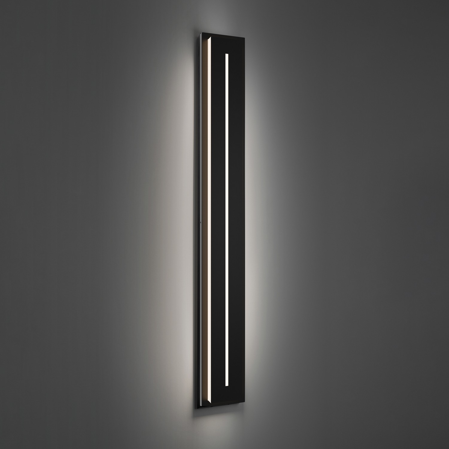 Photos - Chandelier / Lamp Modern Forms Black LED Outdoor Wall Sconce from the Midnight Collection WS-W66256-35-BK 
