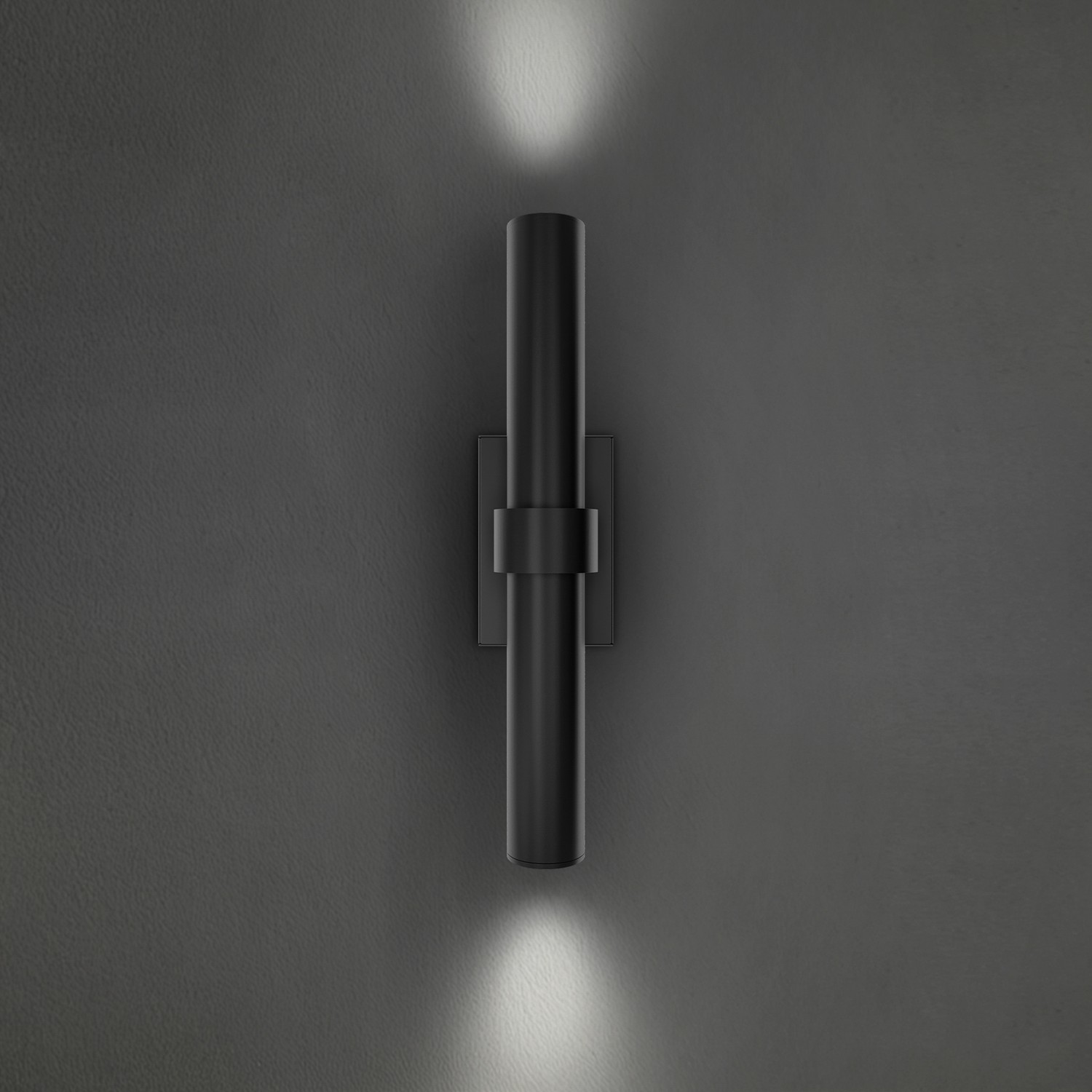 LED Outdoor Wall Sconce by Modern Forms - Quincy Collection, Black Finish - WS-W84520-35-BK