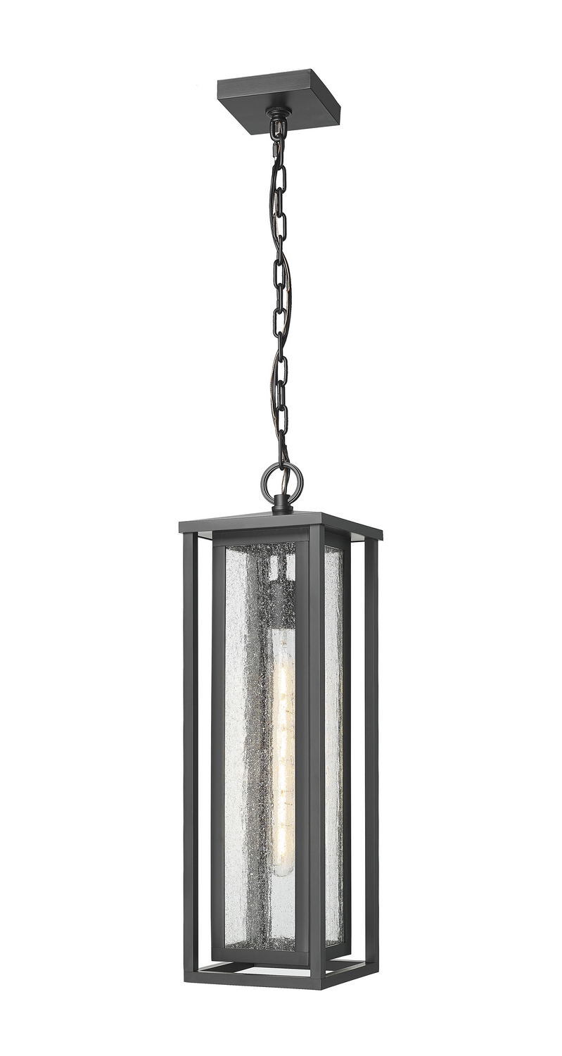 One Light Pendant by Innovations - Ashland Collection, Matte Black Finish - 9950-1H-BK-23-SDY