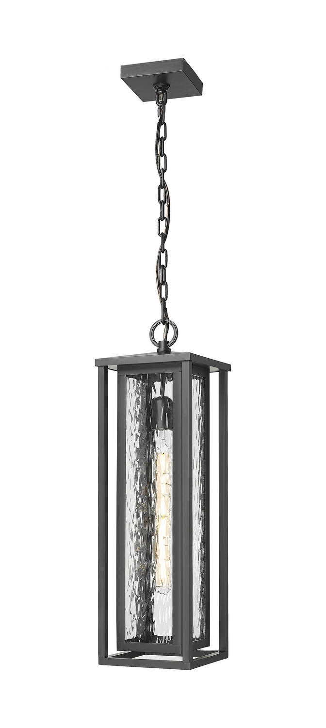 One Light Pendant by Innovations - Ashland Collection, Matte Black Finish - 9950-1H-BK-23-WG