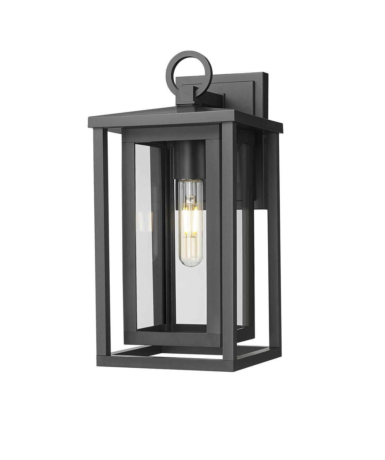 One Light Wall Sconce by Innovations - Ashland Collection, Matte Black Finish - 9950-1W-BK-14-CL