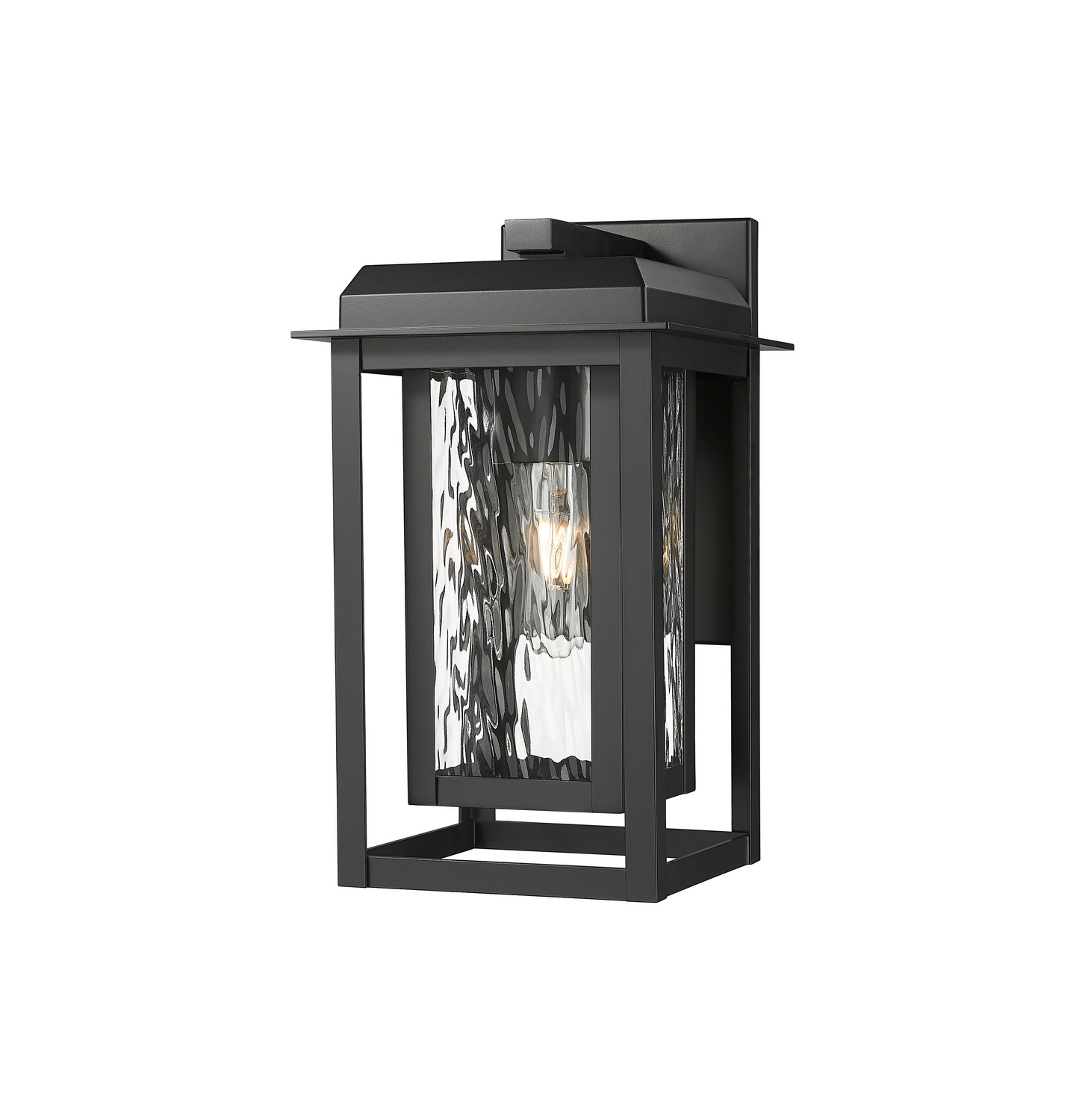 One Light Wall Sconce by Innovations - Mansfield Collection, Matte Black Finish - 9951-1W-BK-13-CG-BK-WG