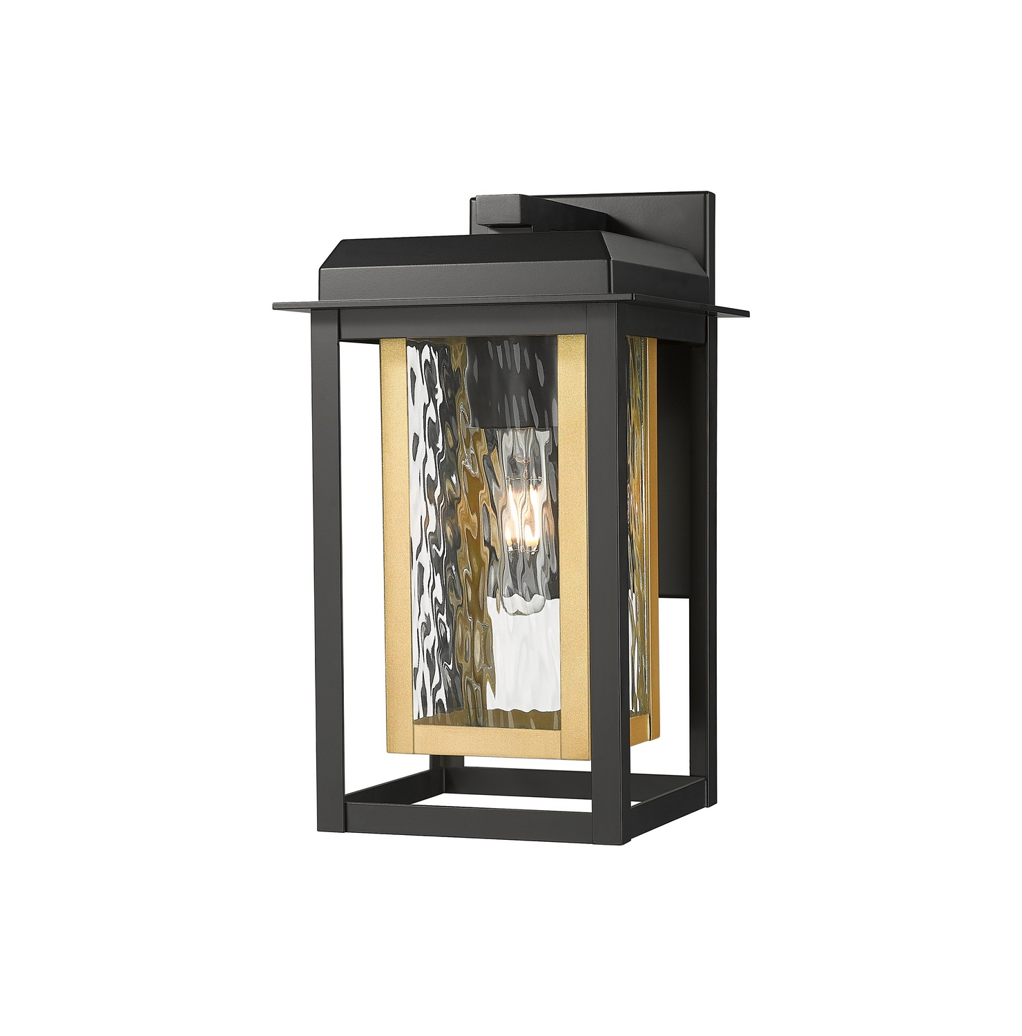 One Light Wall Sconce by Innovations - Mansfield Collection, Matte Black Finish - 9951-1W-BK-13-CG-BR-WG