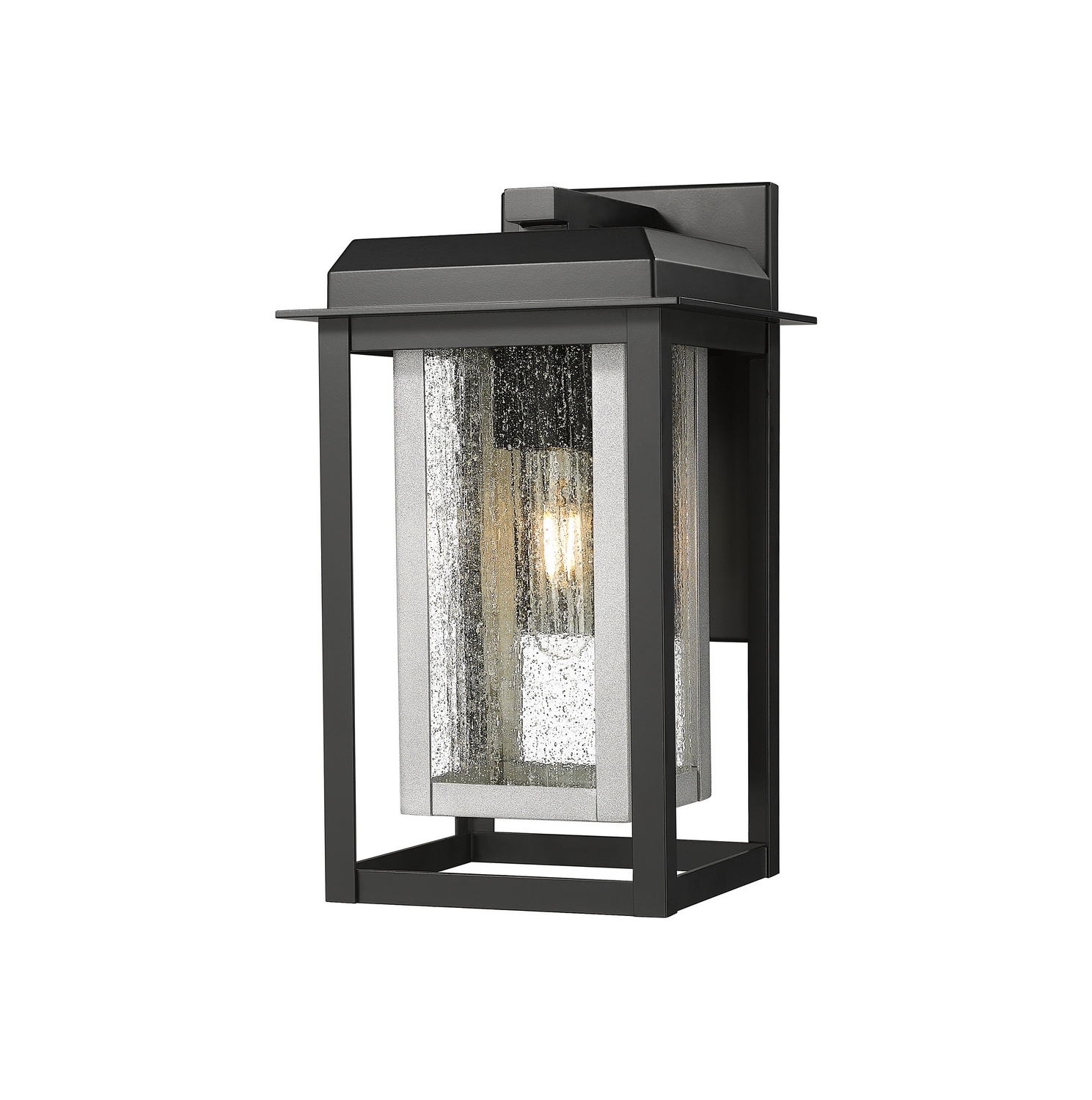 One Light Wall Sconce by Innovations - Mansfield Collection, Matte Black Finish - 9951-1W-BK-13-CG-SV-SDY