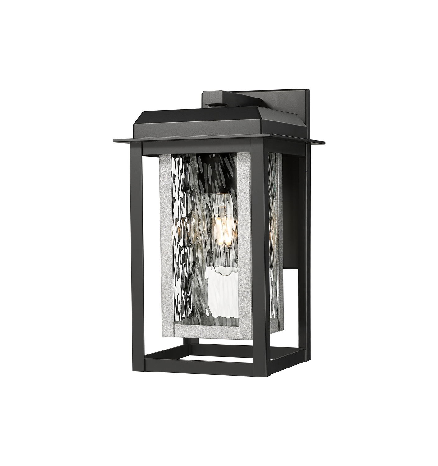 One Light Wall Sconce by Innovations - Mansfield Collection, Matte Black Finish - 9951-1W-BK-13-CG-SV-WG