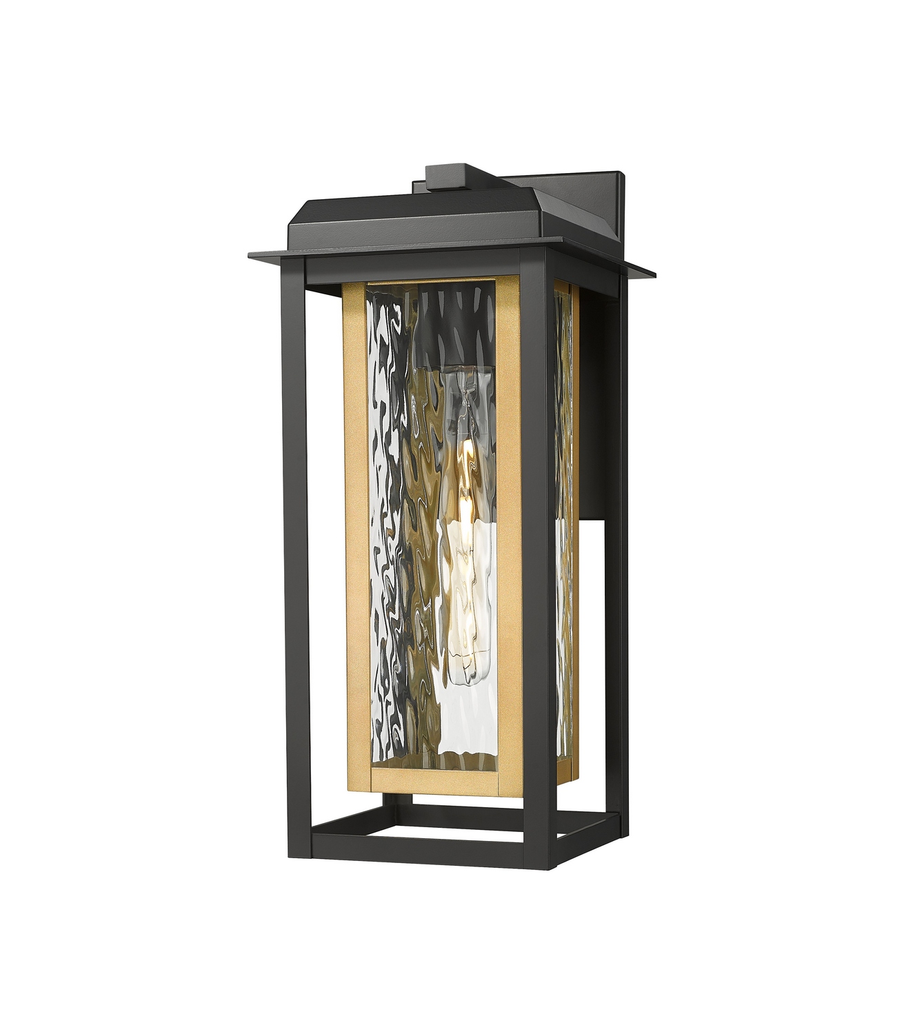 One Light Wall Sconce by Innovations - Mansfield Collection, Matte Black Finish - 9951-1W-BK-16-CG-BR-WG
