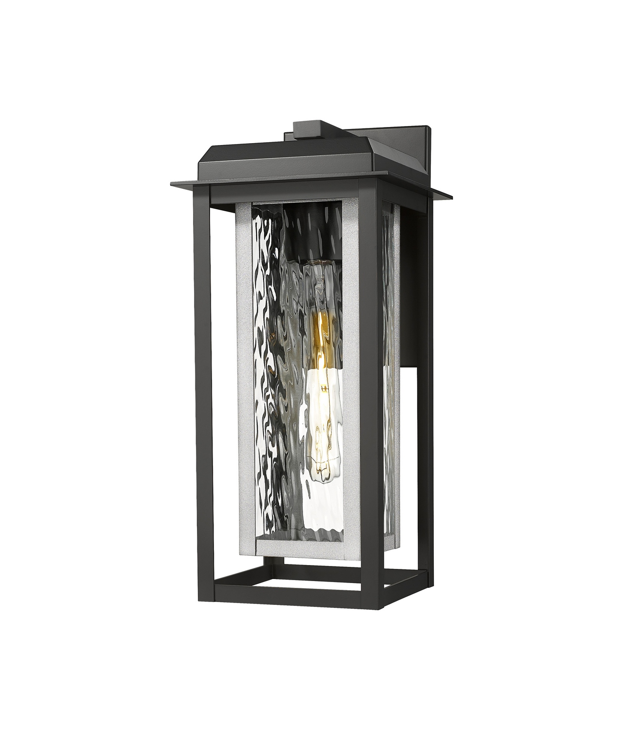 One Light Wall Sconce by Innovations - Mansfield Collection, Matte Black Finish - 9951-1W-BK-16-CG-SV-WG