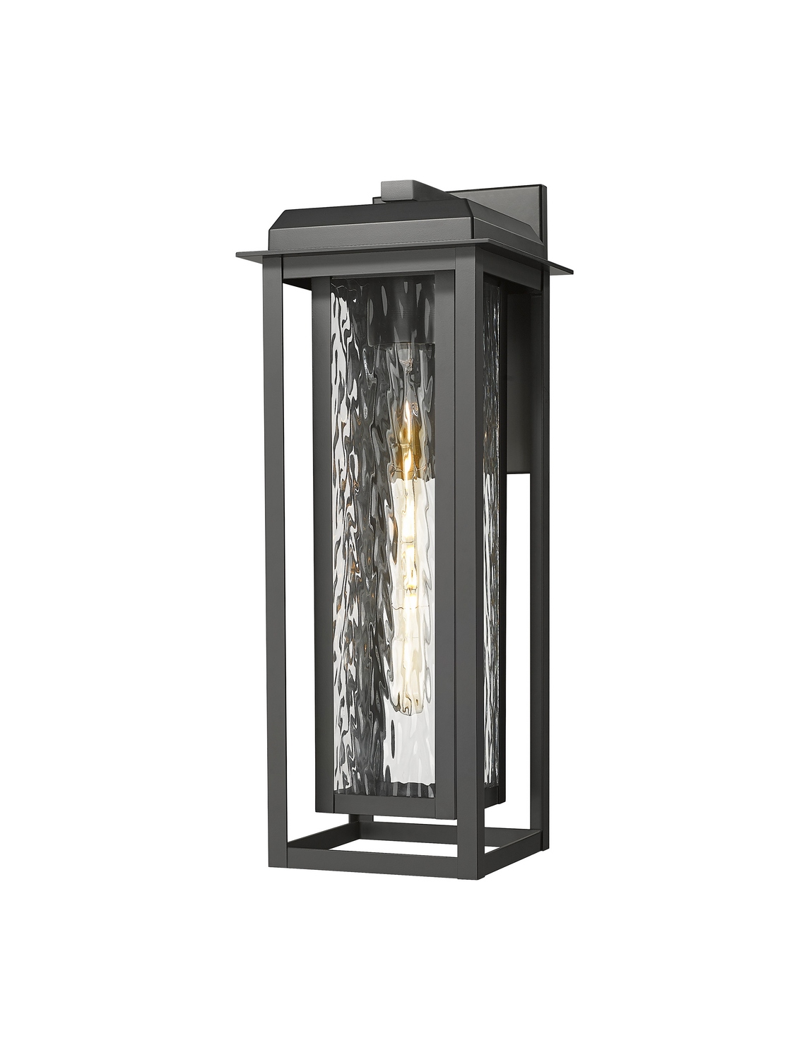 One Light Wall Sconce by Innovations - Mansfield Collection, Matte Black Finish - 9951-1W-BK-20-CG-BK-WG