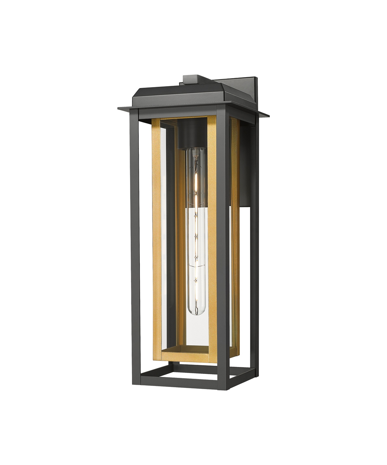 One Light Wall Sconce by Innovations - Mansfield Collection, Matte Black Finish - 9951-1W-BK-20-CG-BR-CL